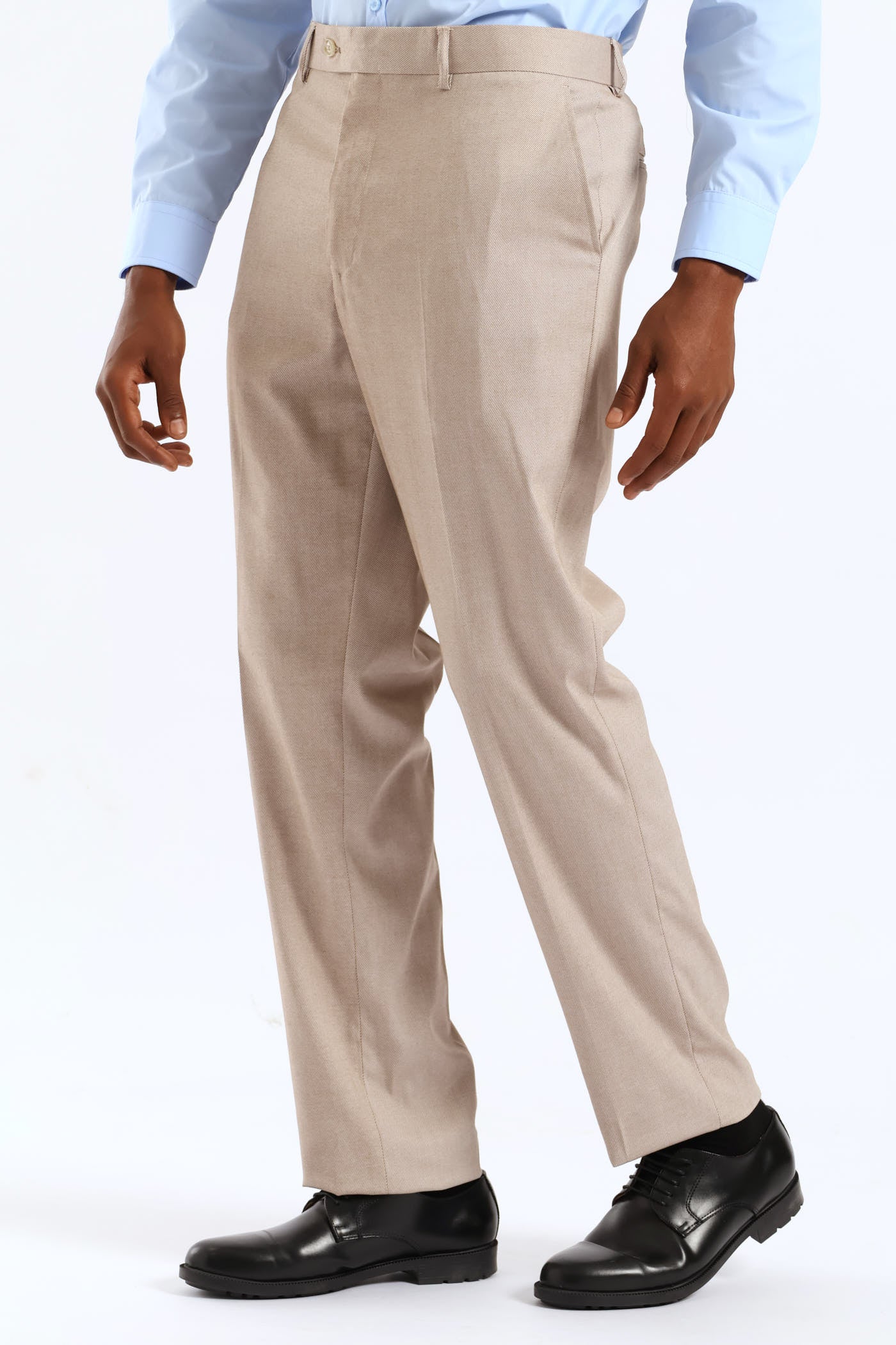 Regular Twill Suit Trousers - Natural - Image 3