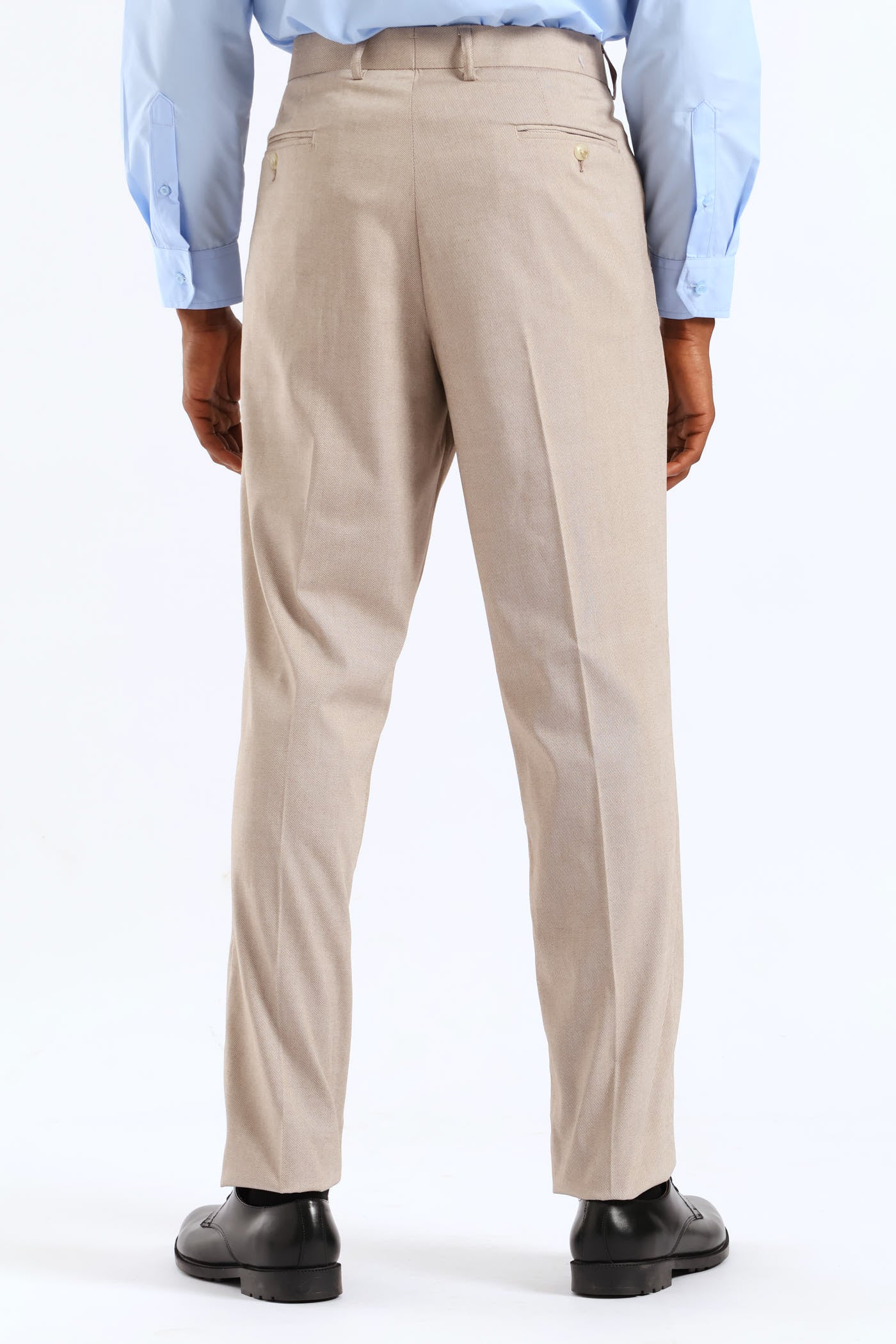 Regular Twill Suit Trousers - Natural - Image 4