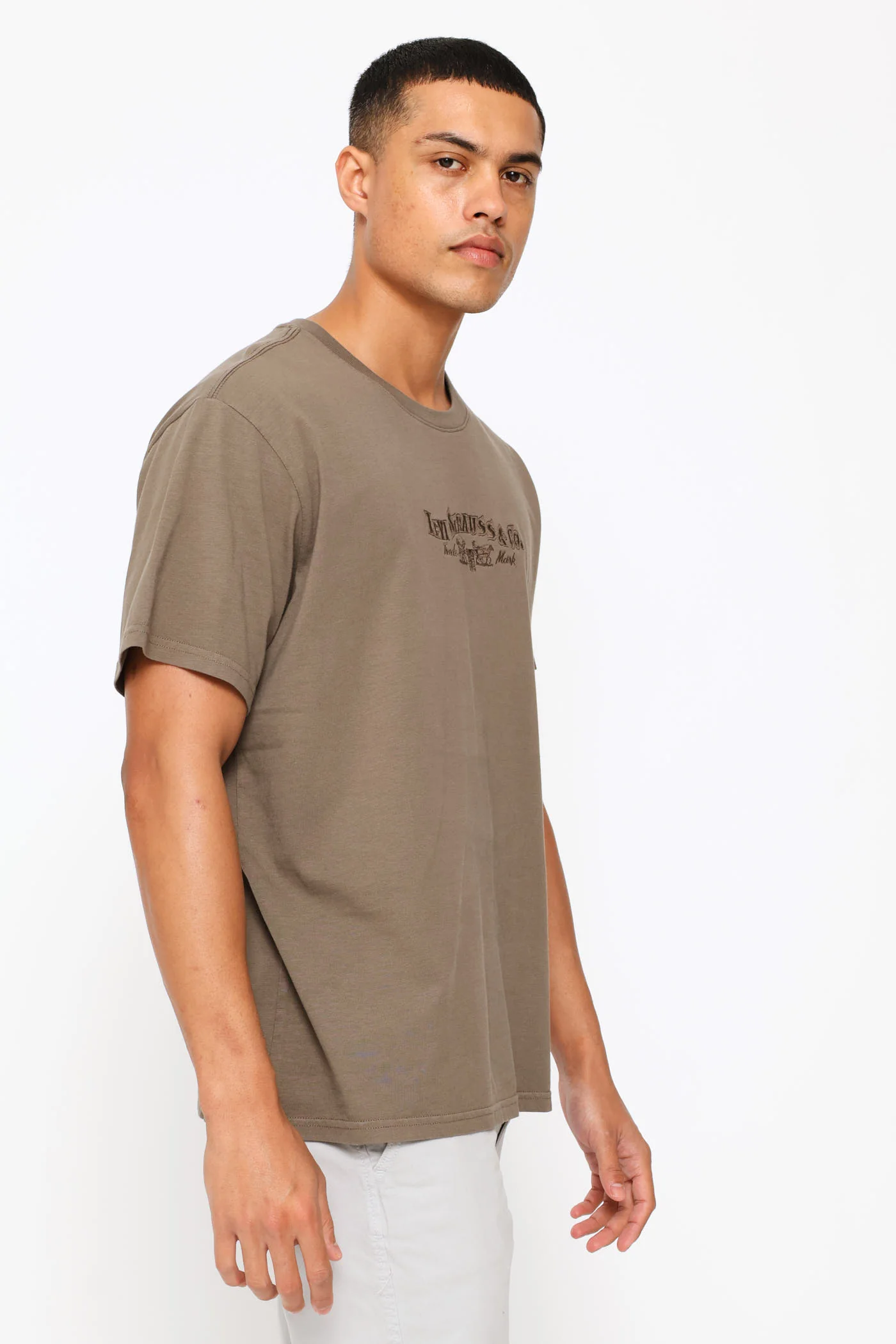 Relaxed Fit Tee - Brown - Image 3