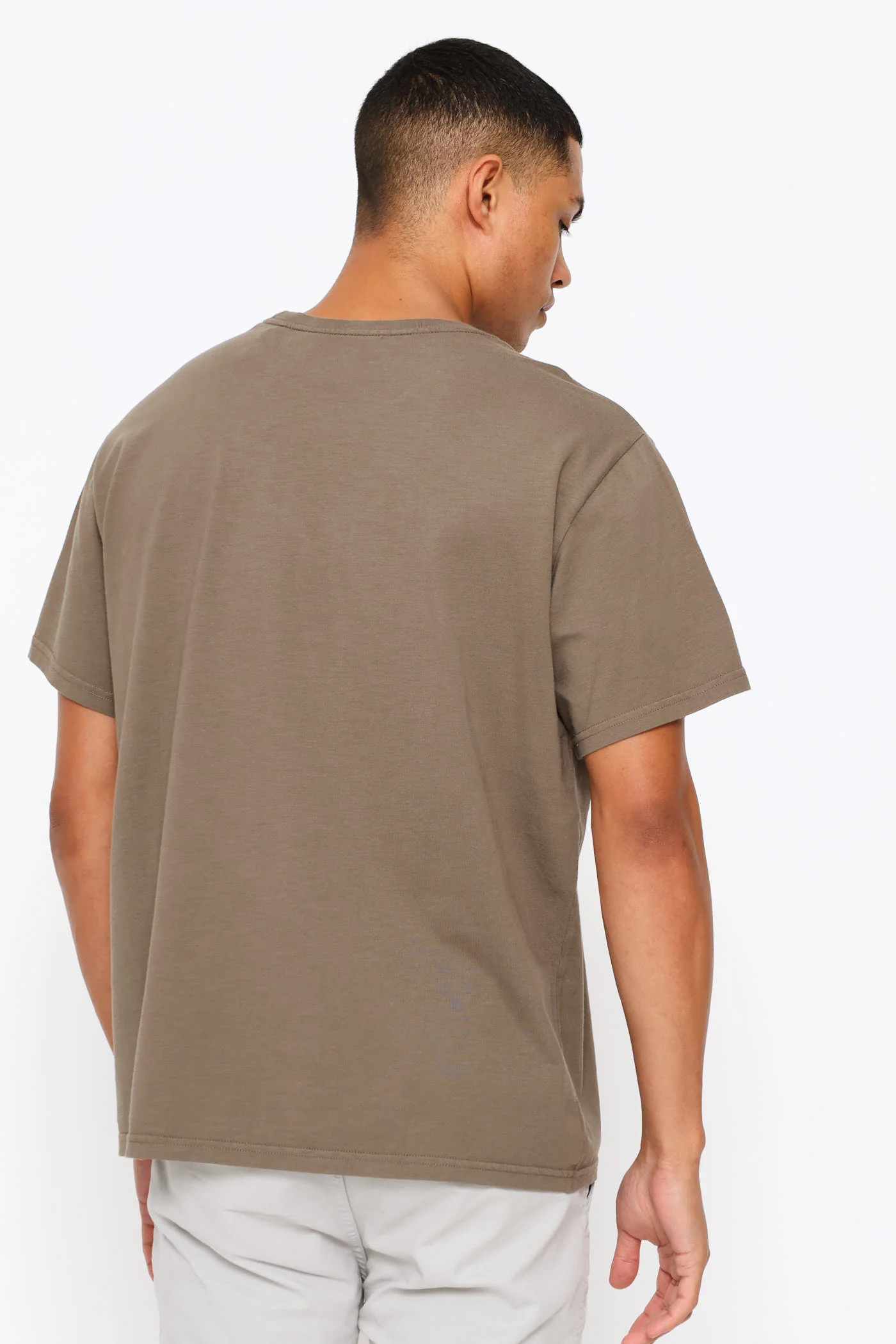 Relaxed Fit Tee - Brown - Image 4
