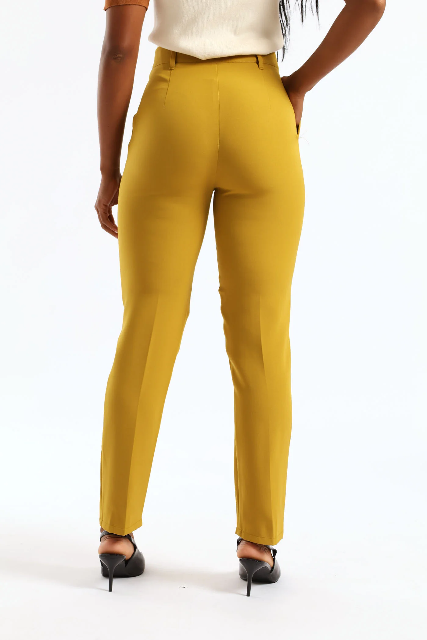 Release Pleat Tapered Leg Pant - Chartreuse - Image 5