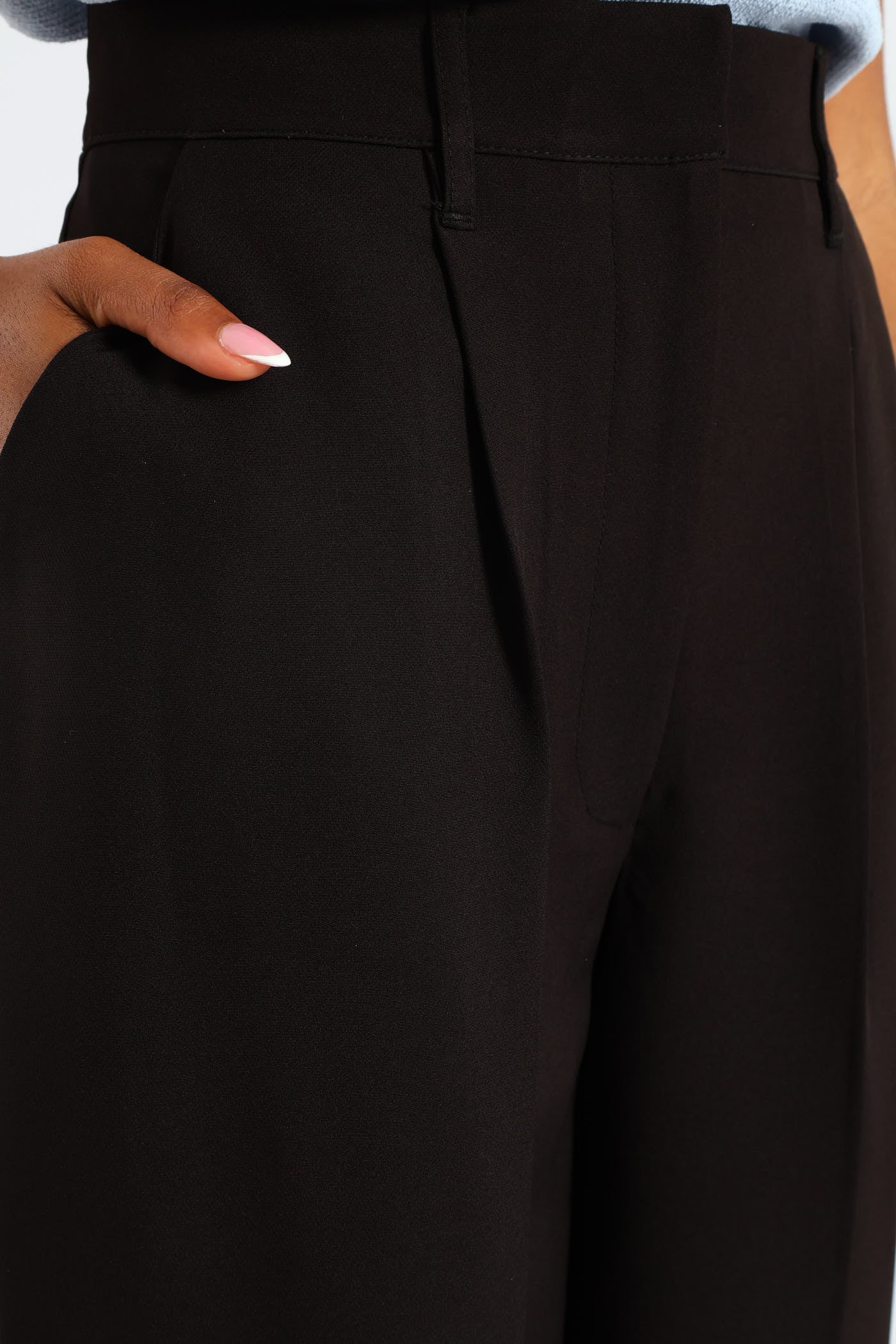 Release Pleat Wide Leg Pant - Black - Image 5