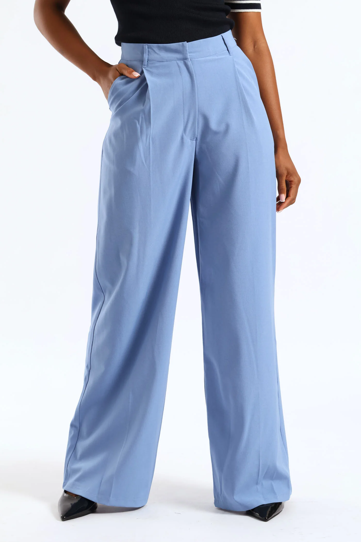 Release Pleat Wide Leg Pant - Blue - Image 2