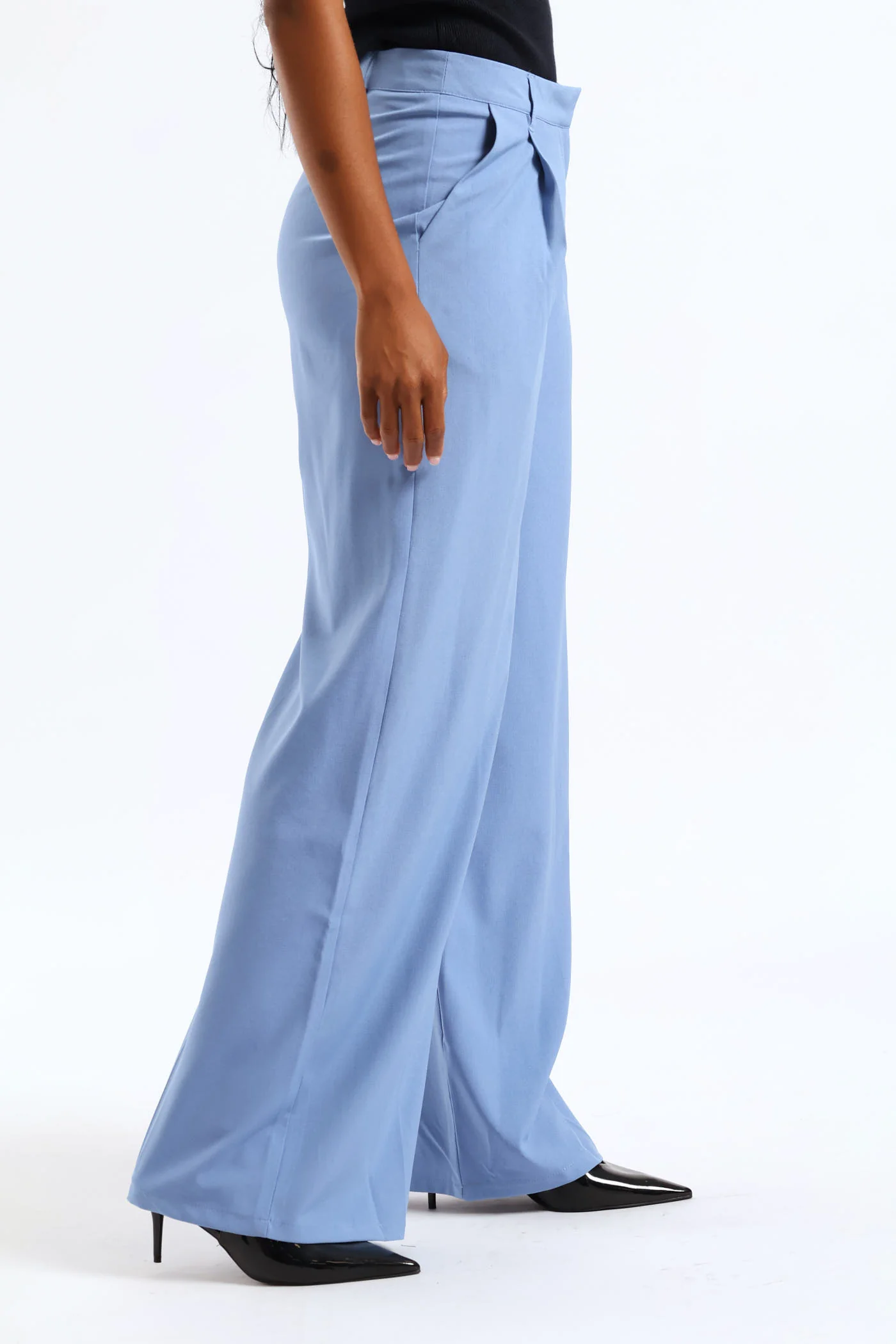 Release Pleat Wide Leg Pant - Blue - Image 3