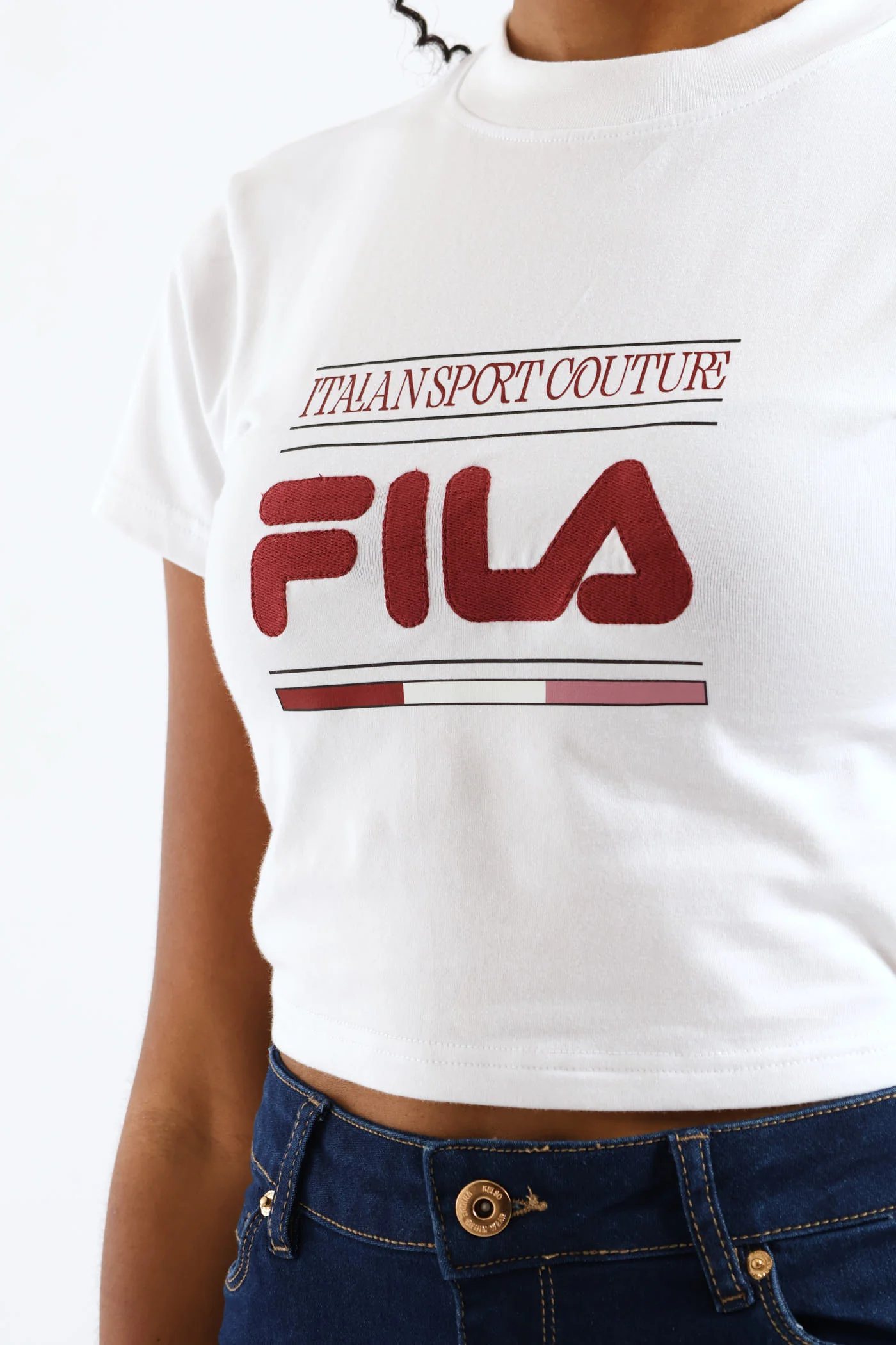 Renatta Crop Top - White - Image 3