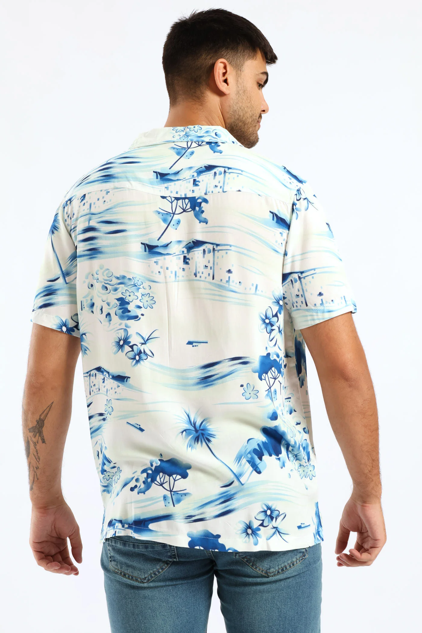 Resort Viscose Shirt - White - Image 2
