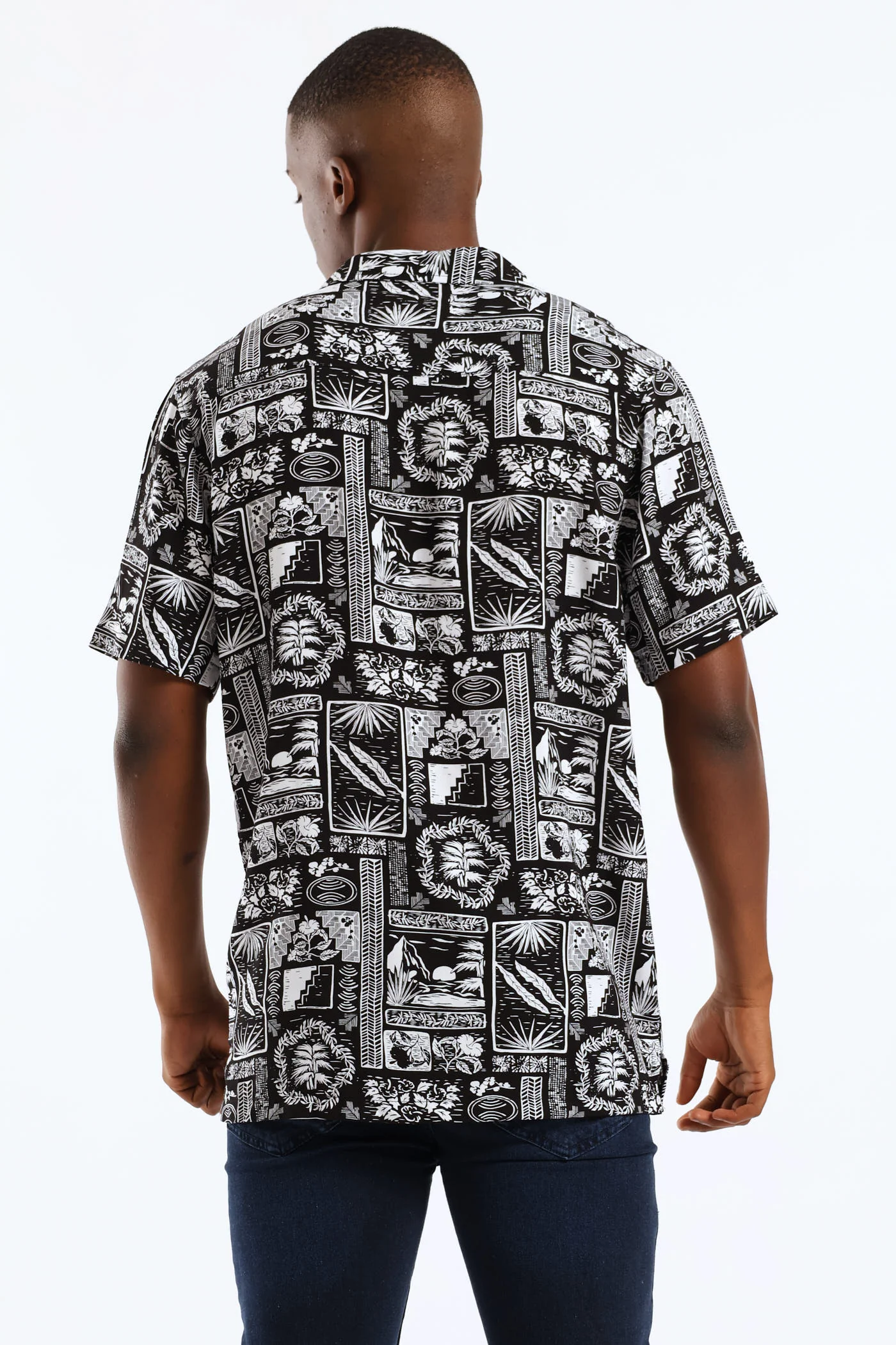 Resort Viscose Shirts - Black/White - Image 4