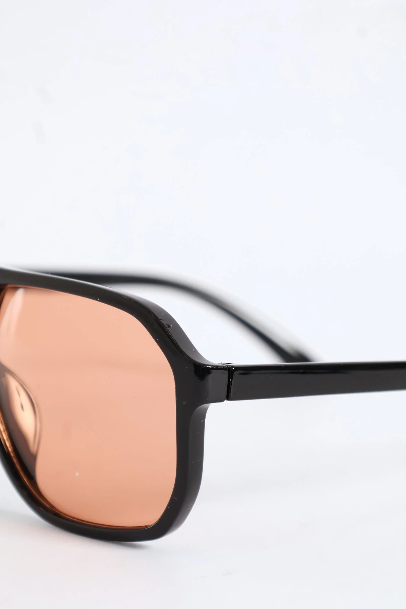 Retro Aviator Sunglasses - Black - Image 2