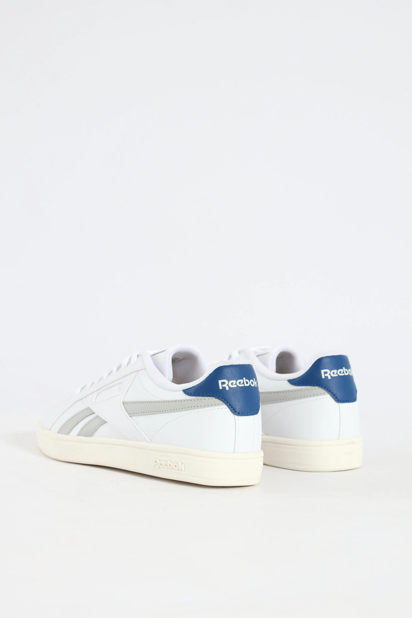 Retro Court Lace Up Sneaker - White/Grey - Image 2