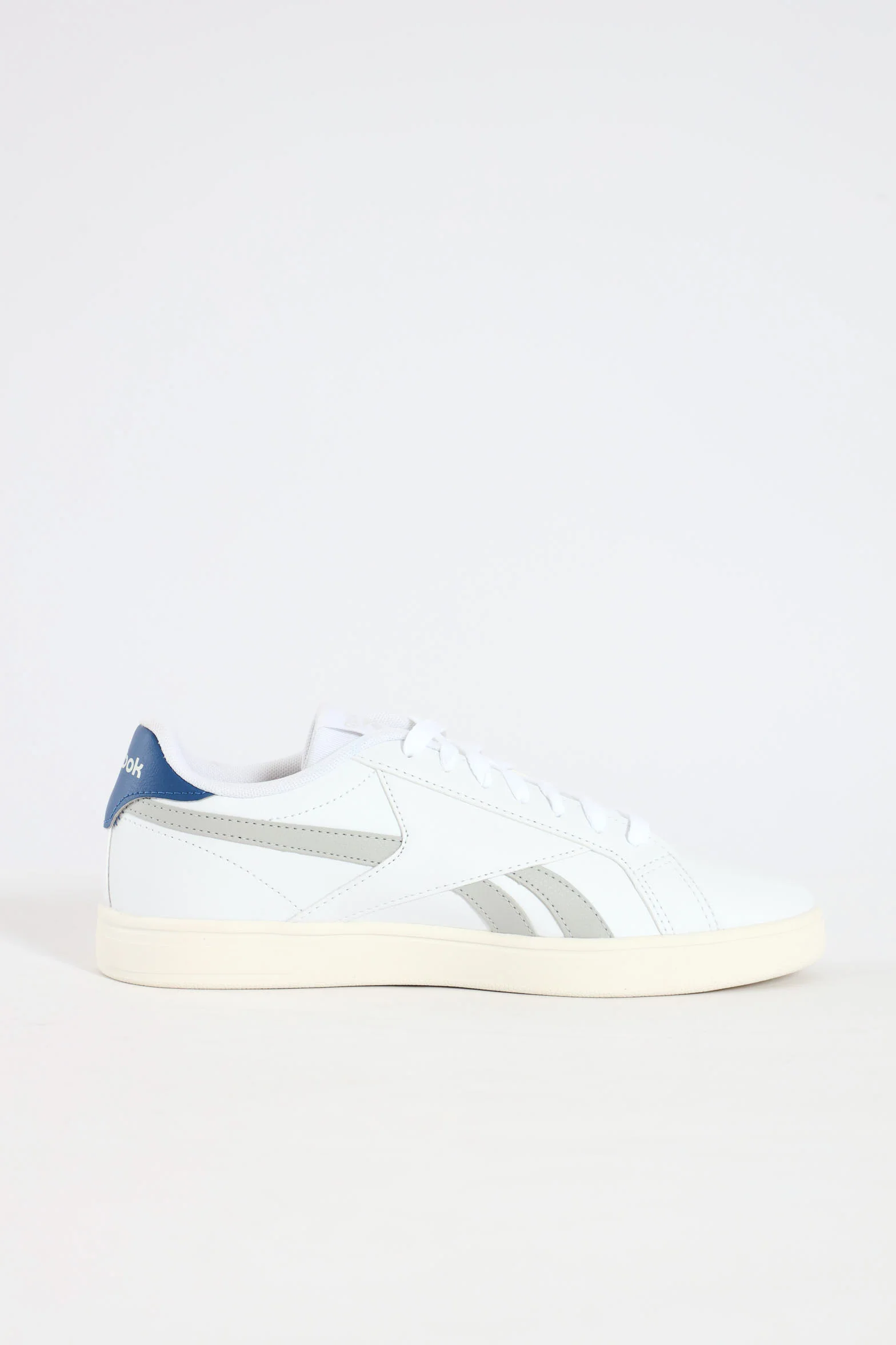 Retro Court Lace Up Sneaker - White/Grey - Image 5