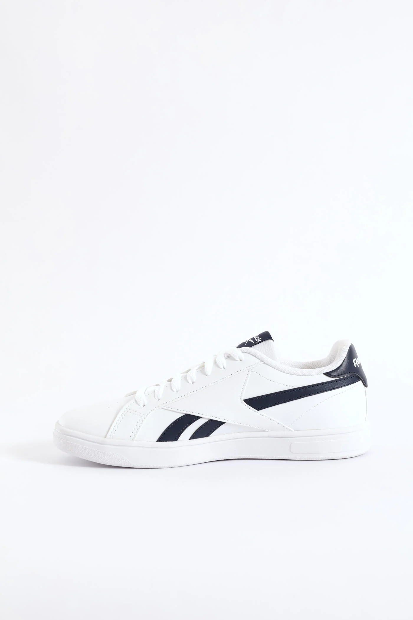 Retro Court Lace Up Sneaker - White/Navy - Image 4