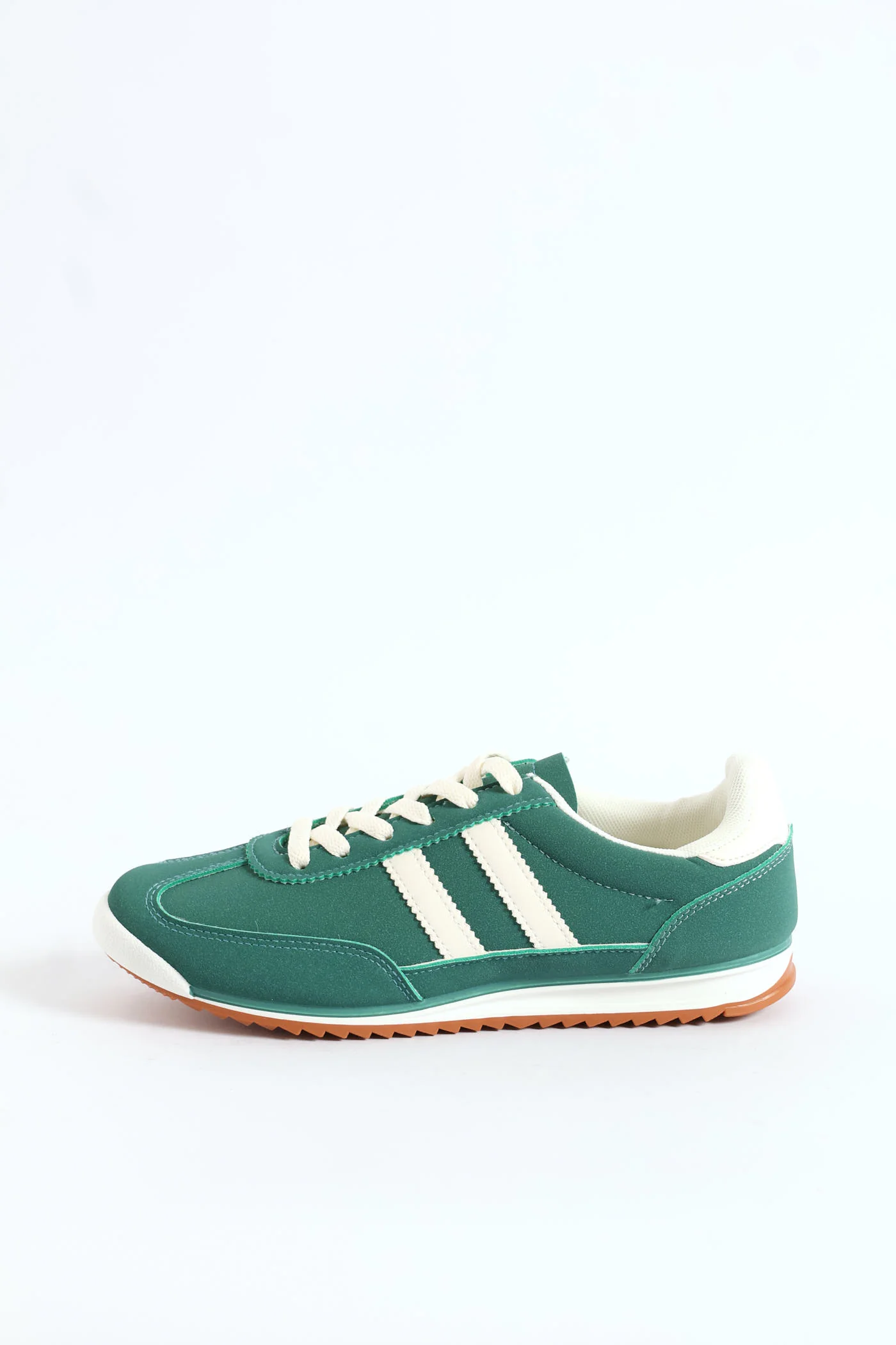 Retro Lace Up Sneaker - Forest Green - Image 3