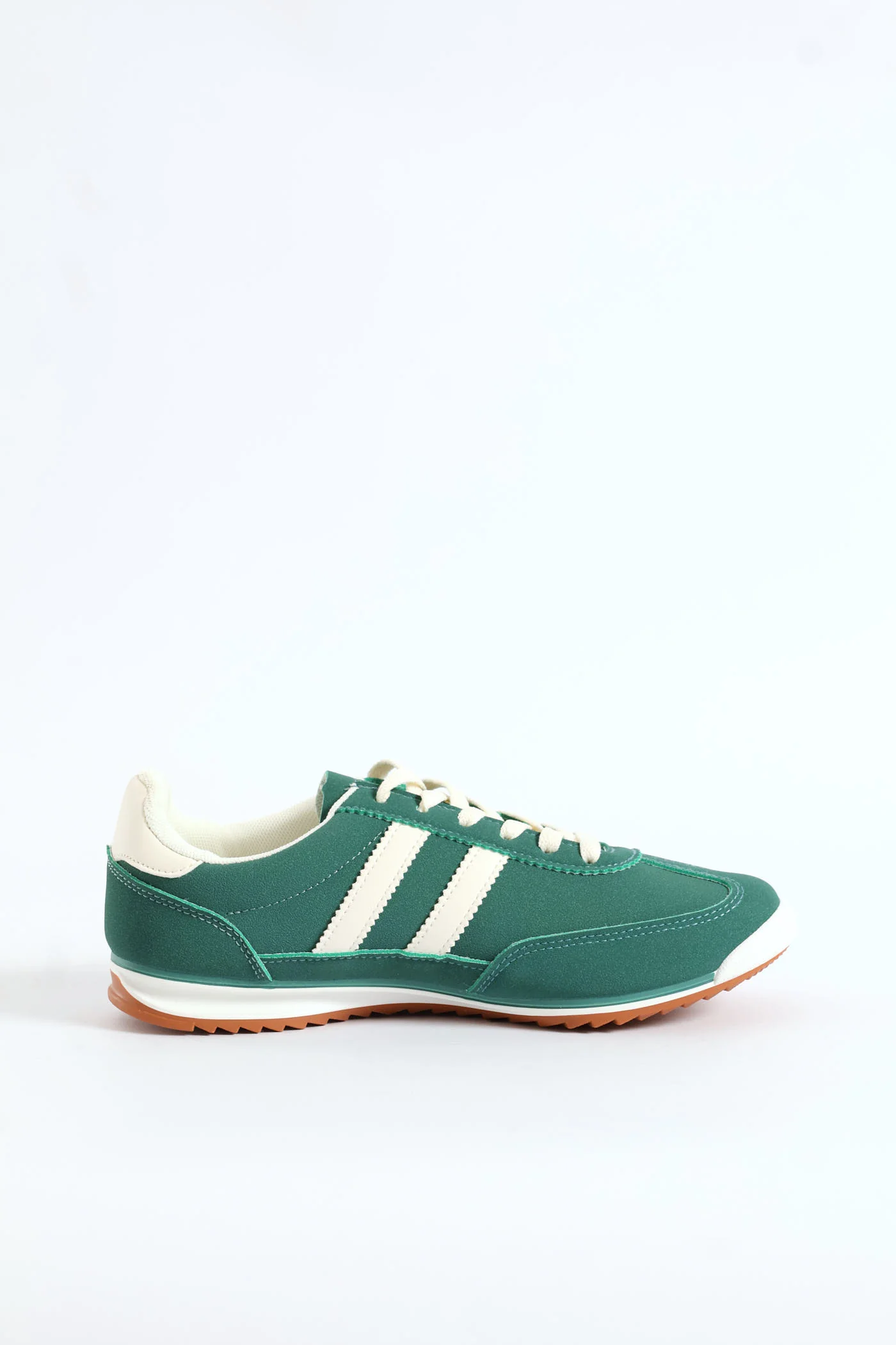 Retro Lace Up Sneaker - Forest Green - Image 4