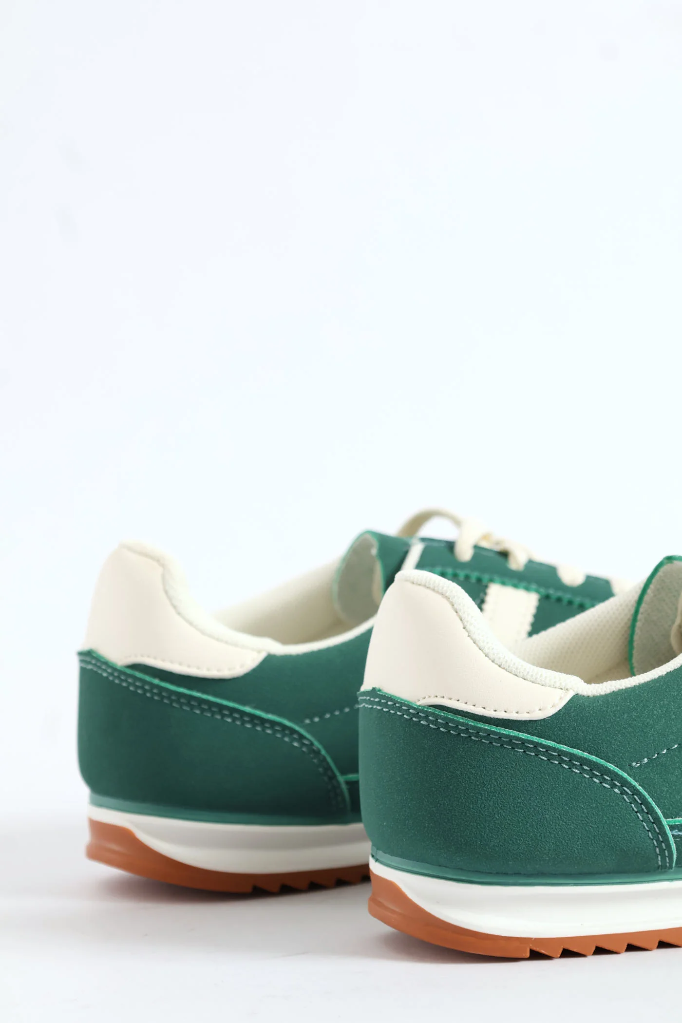 Retro Lace Up Sneaker - Forest Green - Image 5