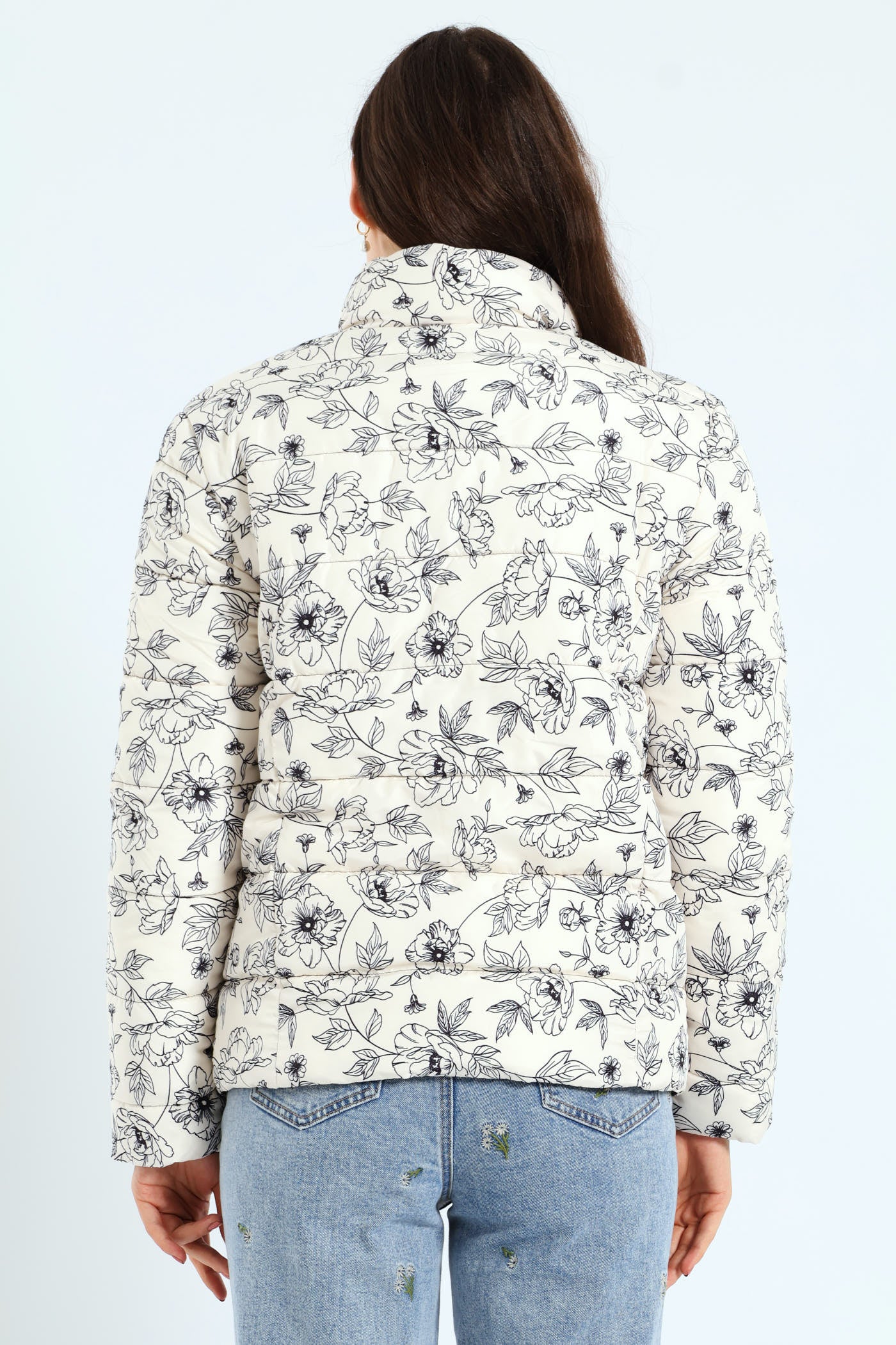 Reversible Puffer Jacket - Black/White - Image 4