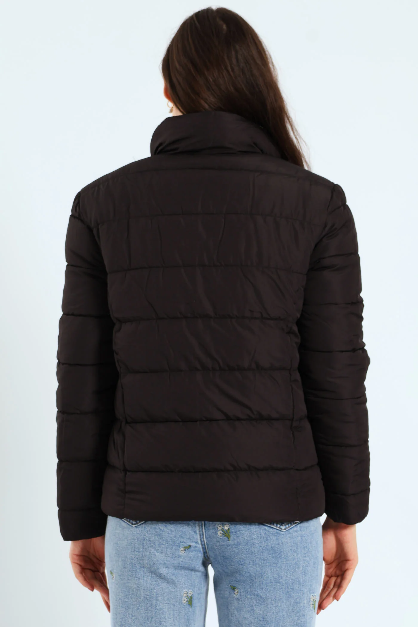 Reversible Puffer Jacket - Black/White - Image 5