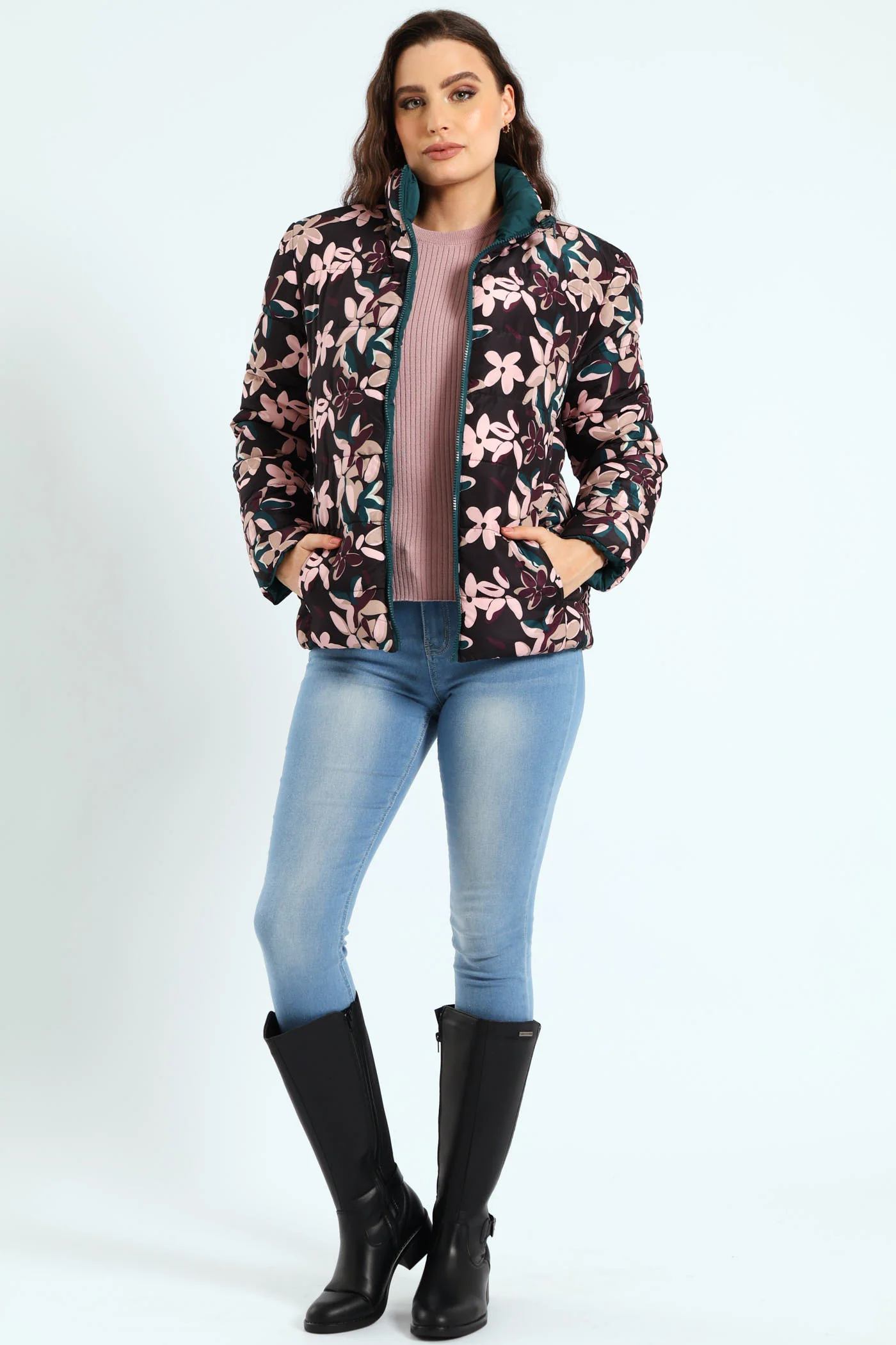 Reversible Puffer Jacket - Multi - Image 6