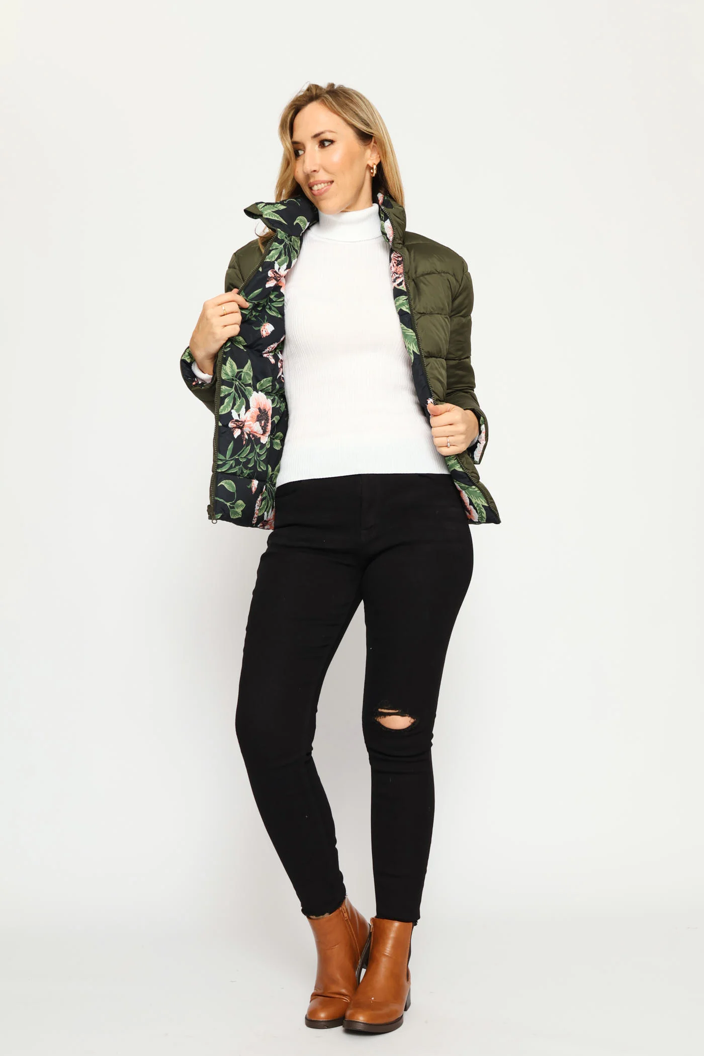 Reversible Puffer Jacket - Multi - Image 10