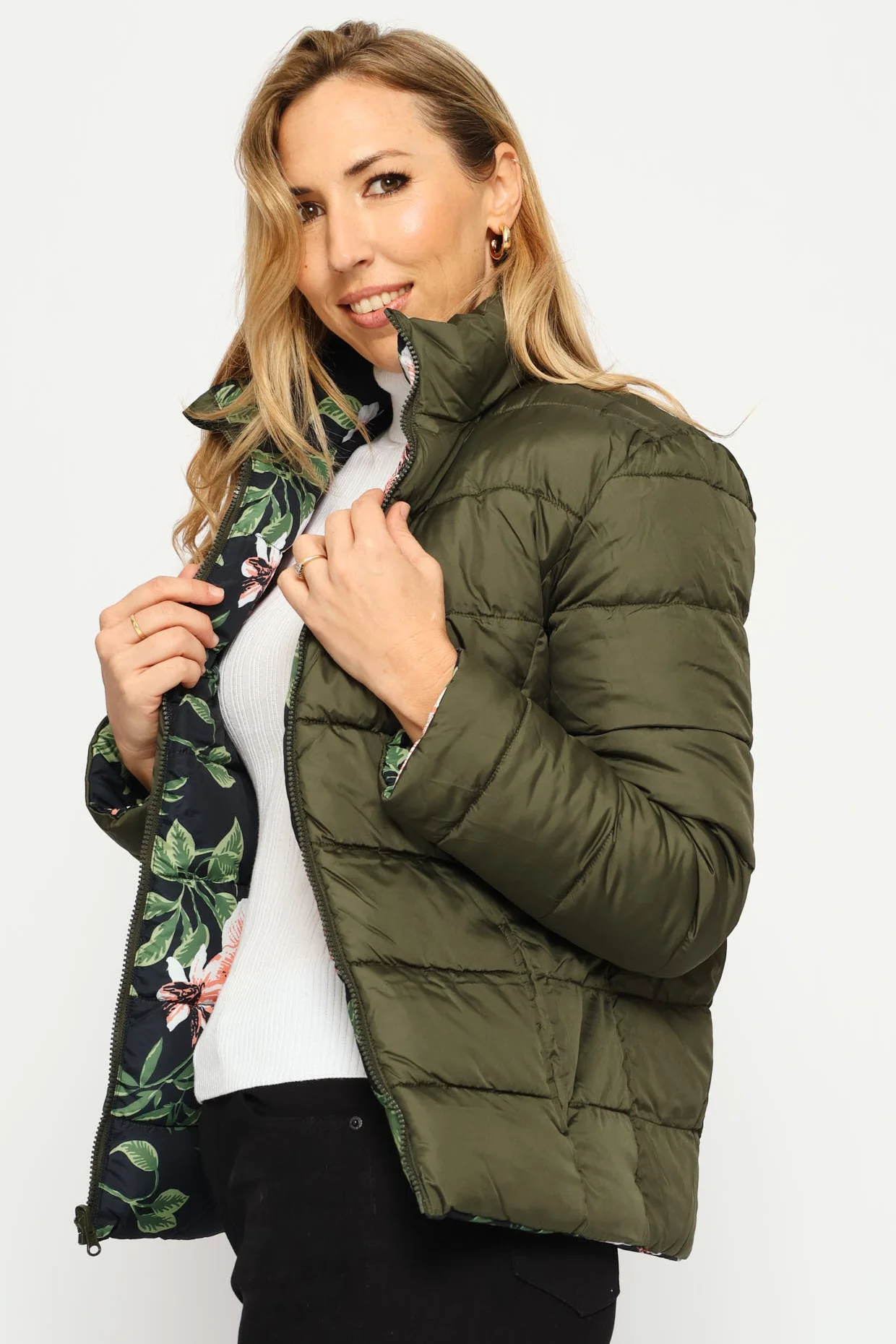 Reversible Puffer Jacket - Multi - Image 2