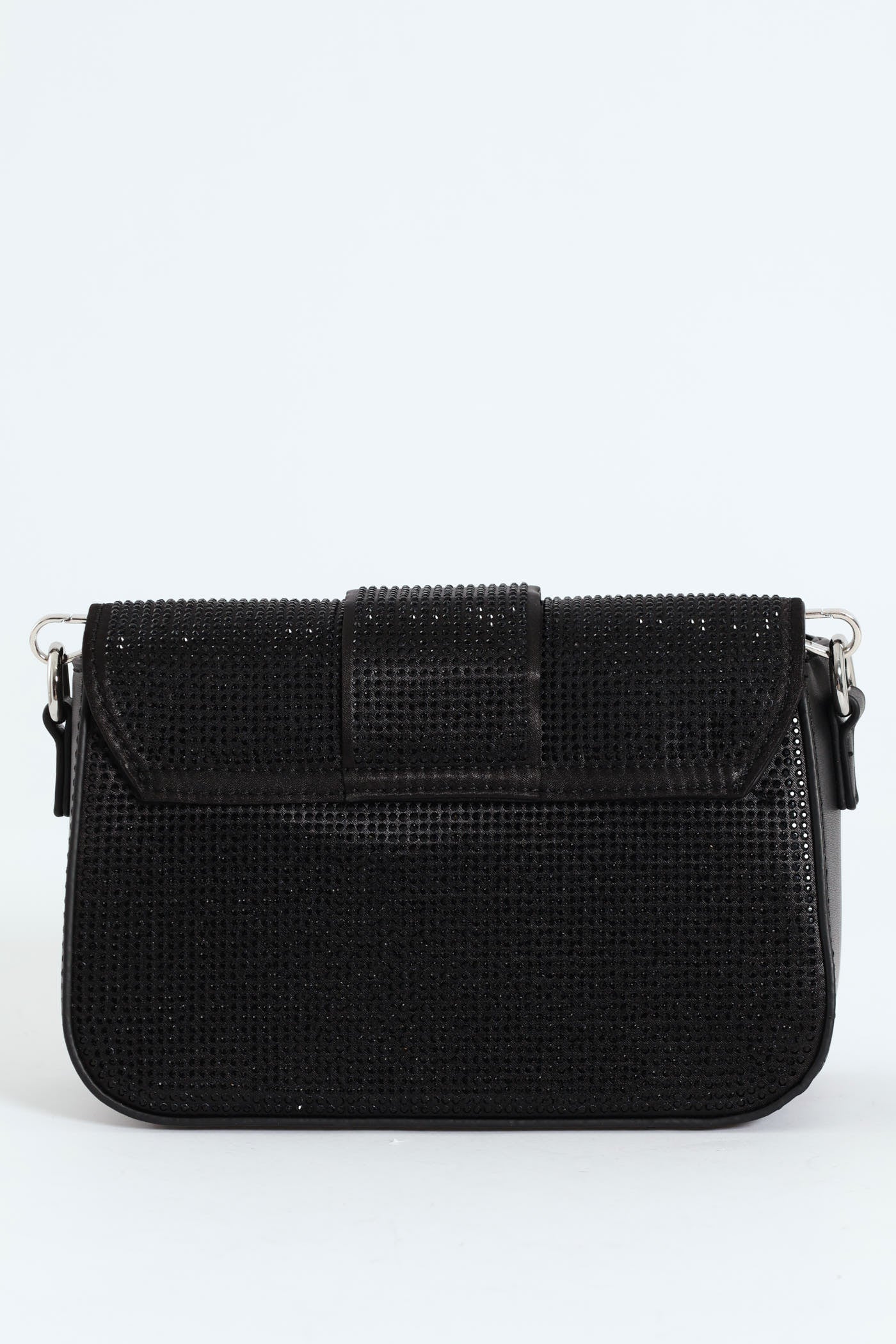 Rhinestone Evening Satchel - Black - Image 4