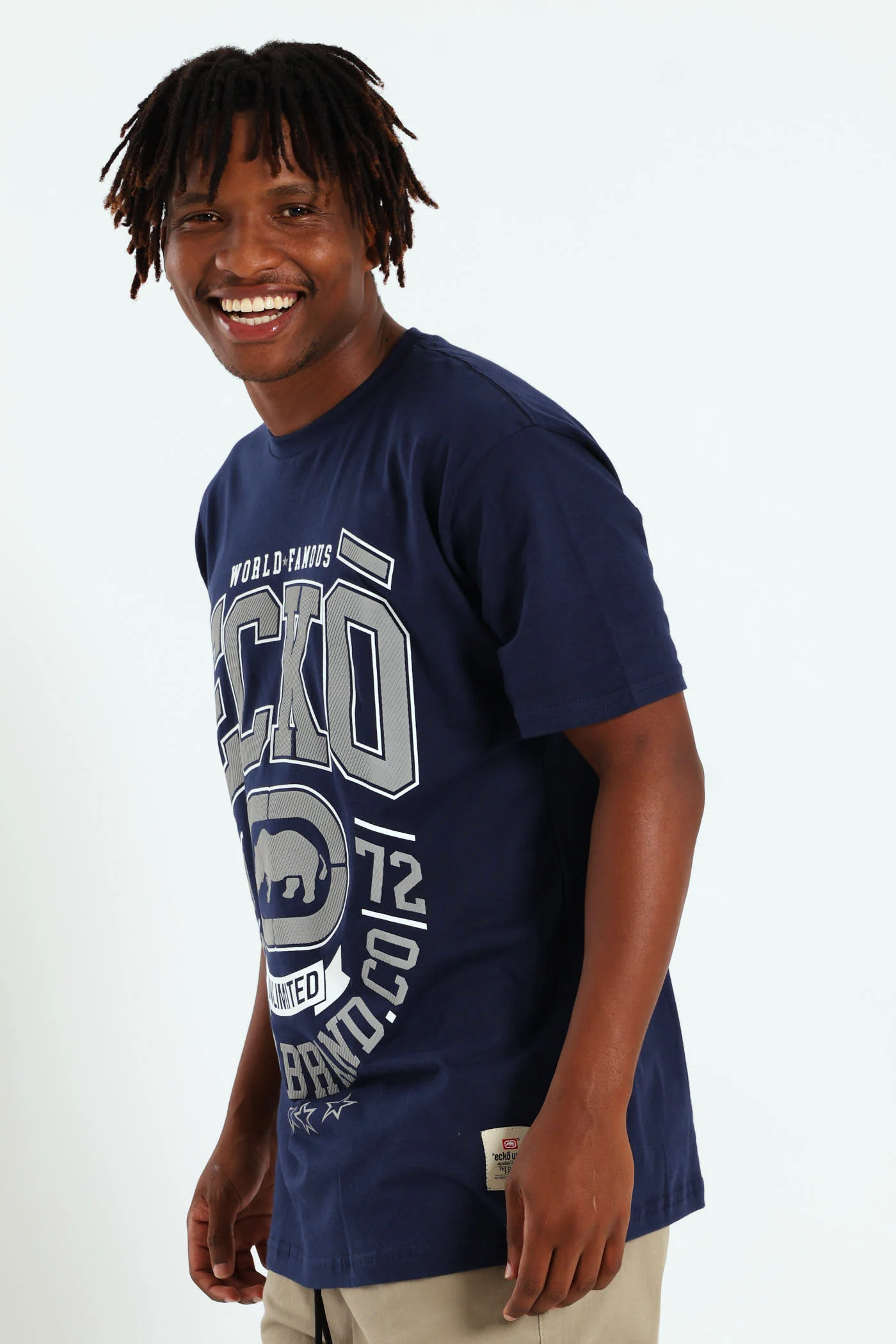 Rhino Brand Tee - Navy - Image 3