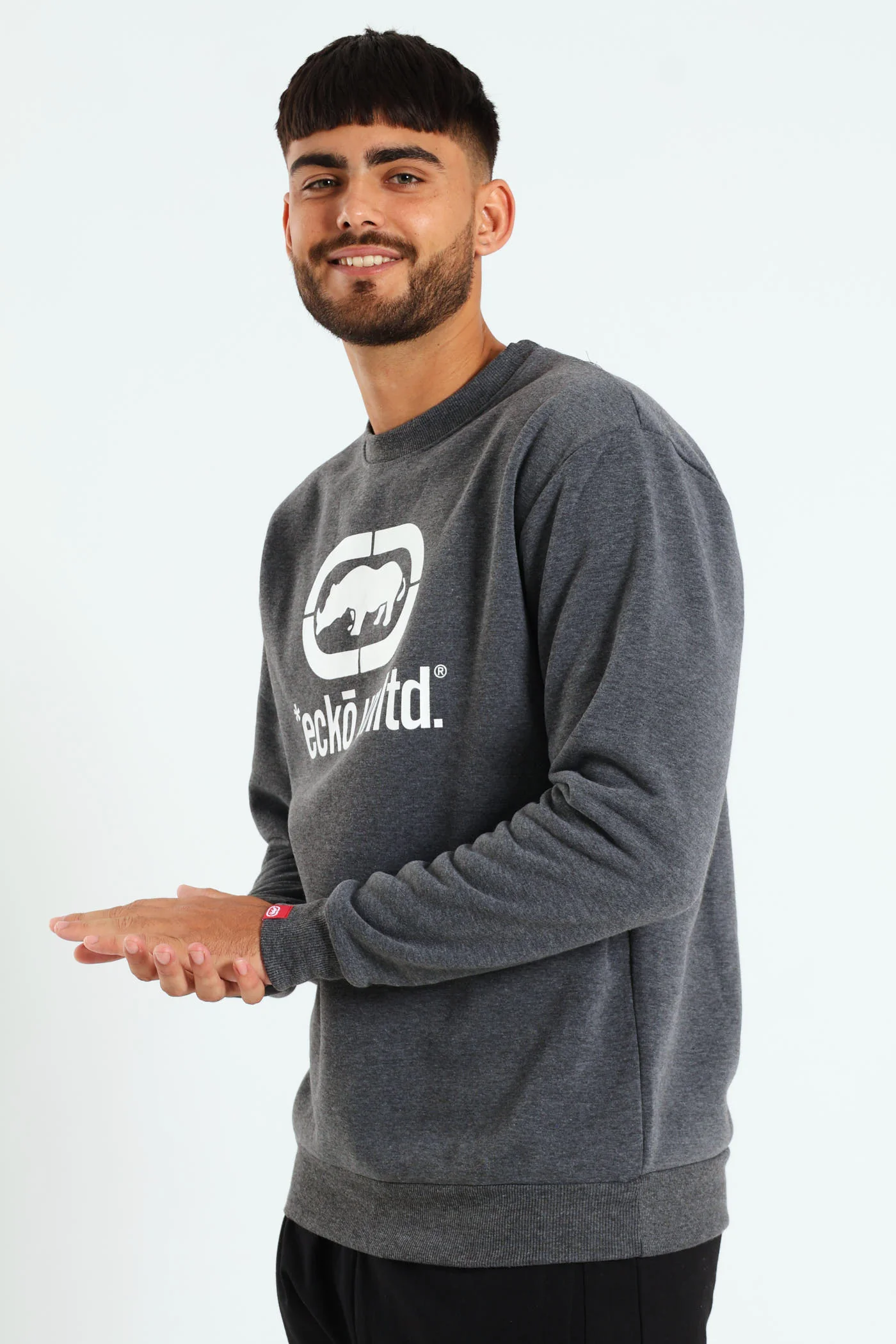 Rhino Chest Crew Top - Charcoal - Image 2