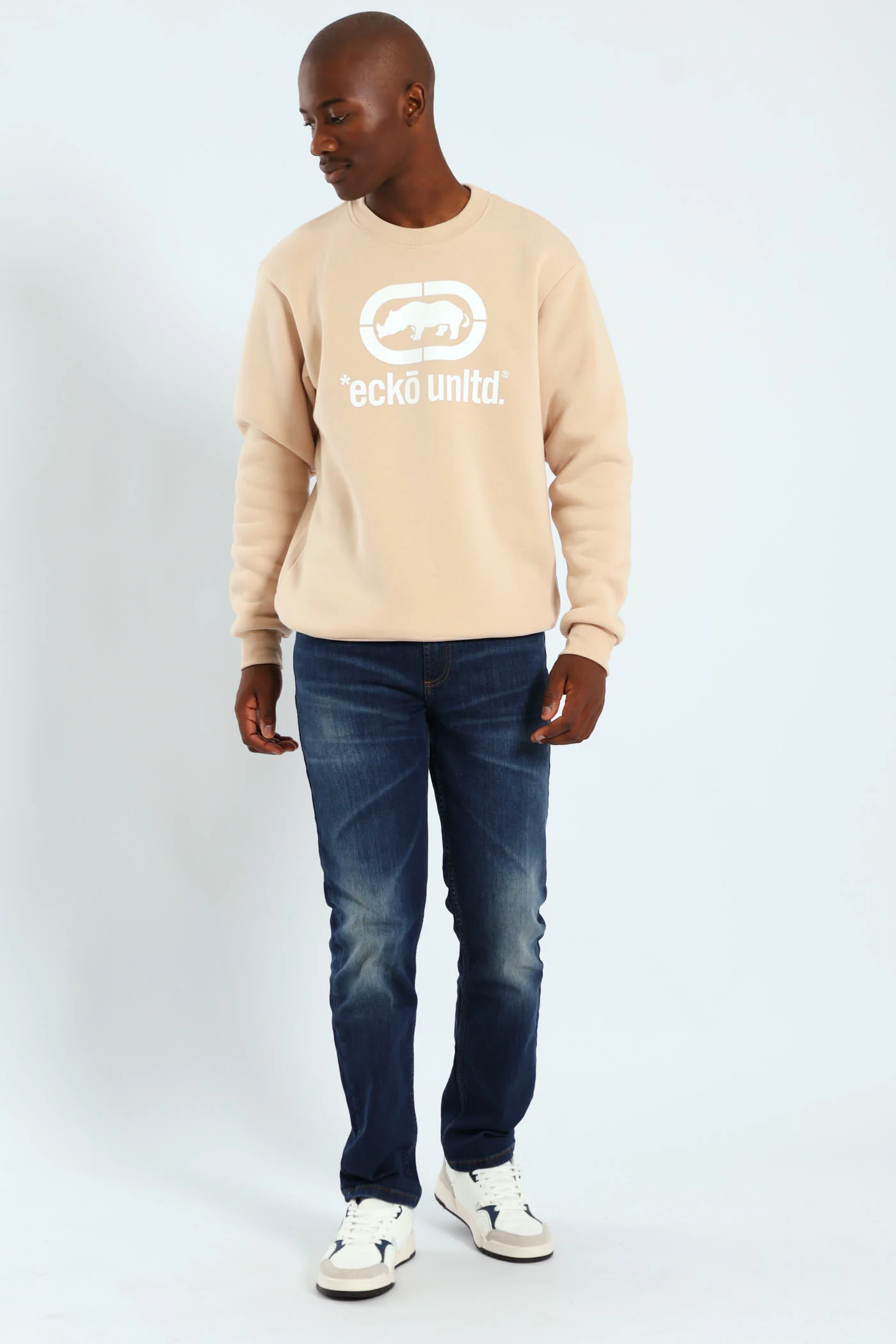 Rhino Chest Crew Top - Stone - Image 2