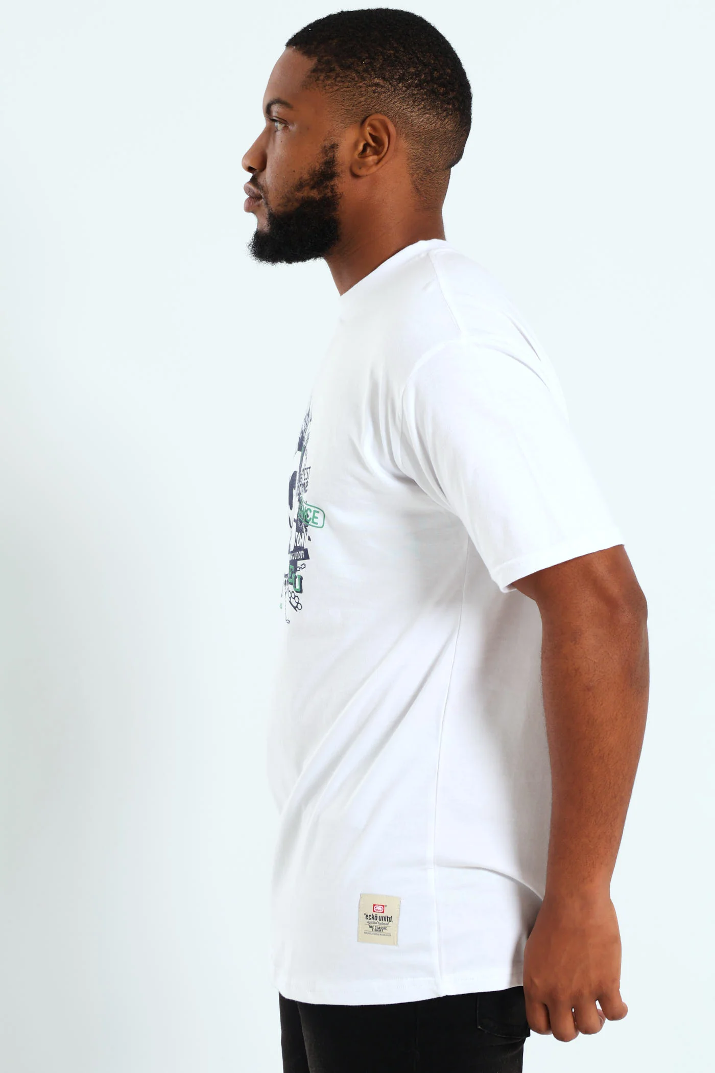 Rhino Multi Pic Tee - White - Image 2