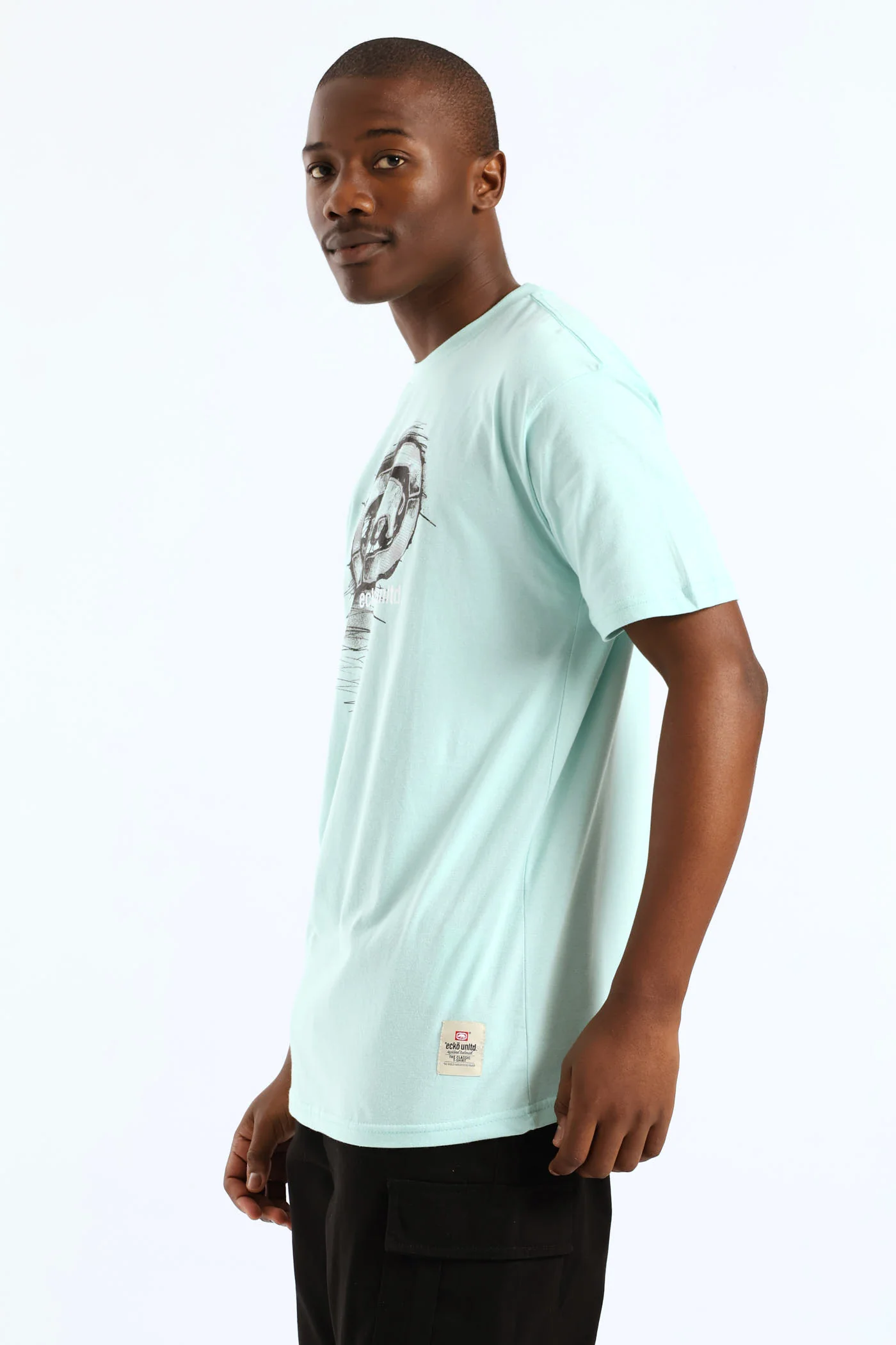 Rhino Shadow Print Tee - Mint - Image 3