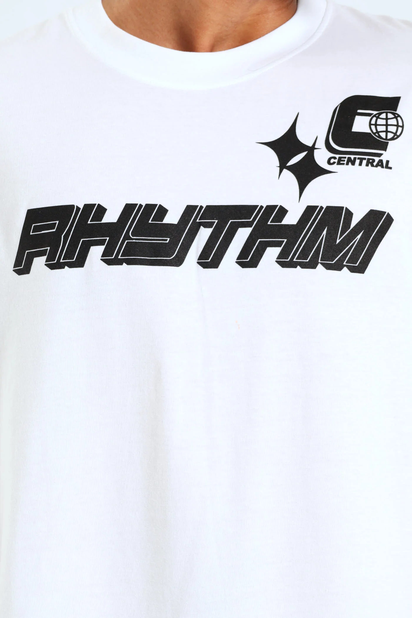 Rhythm Print Tee - White - Image 3