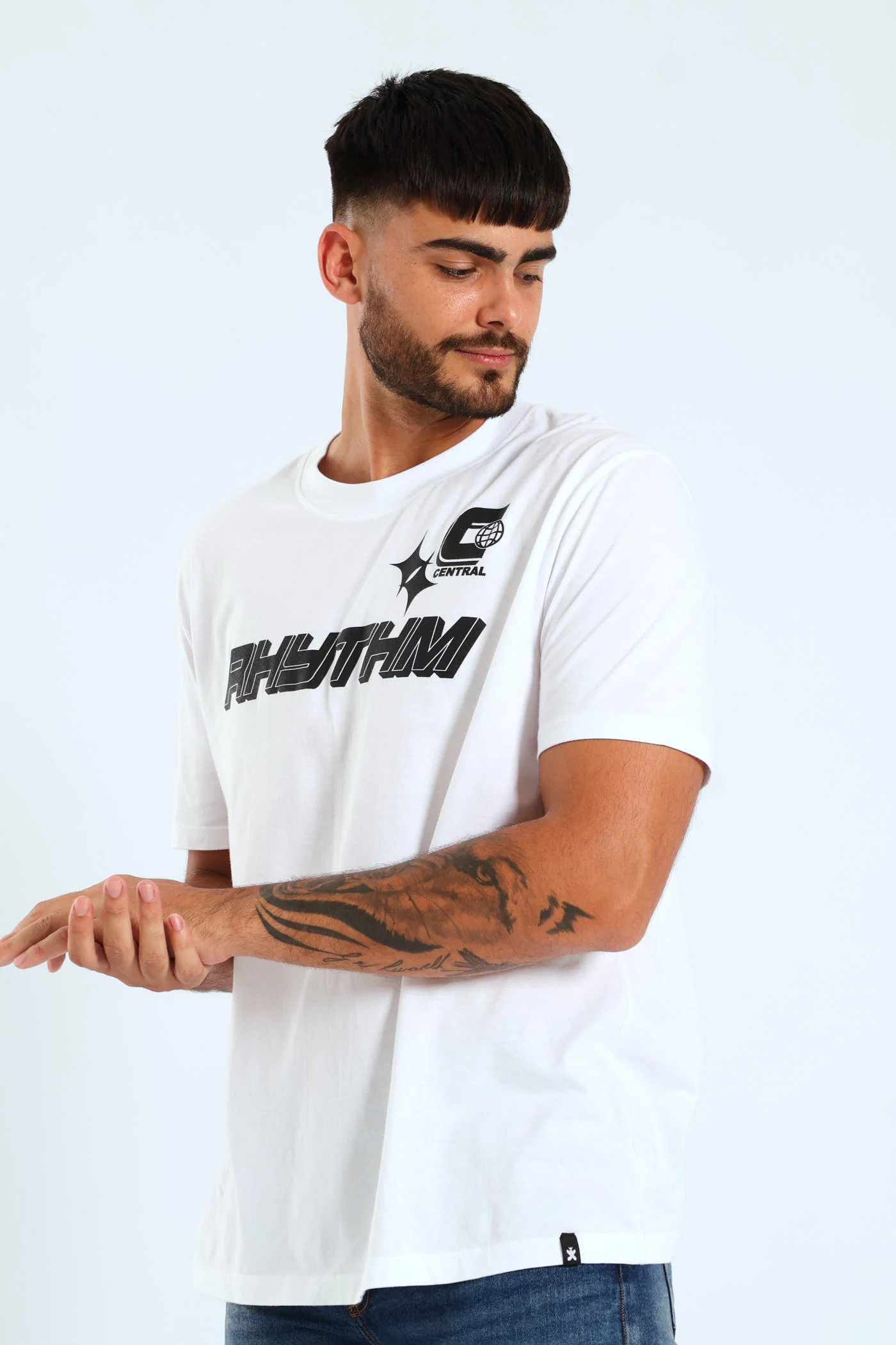 Rhythm Print Tee - White - Image 5