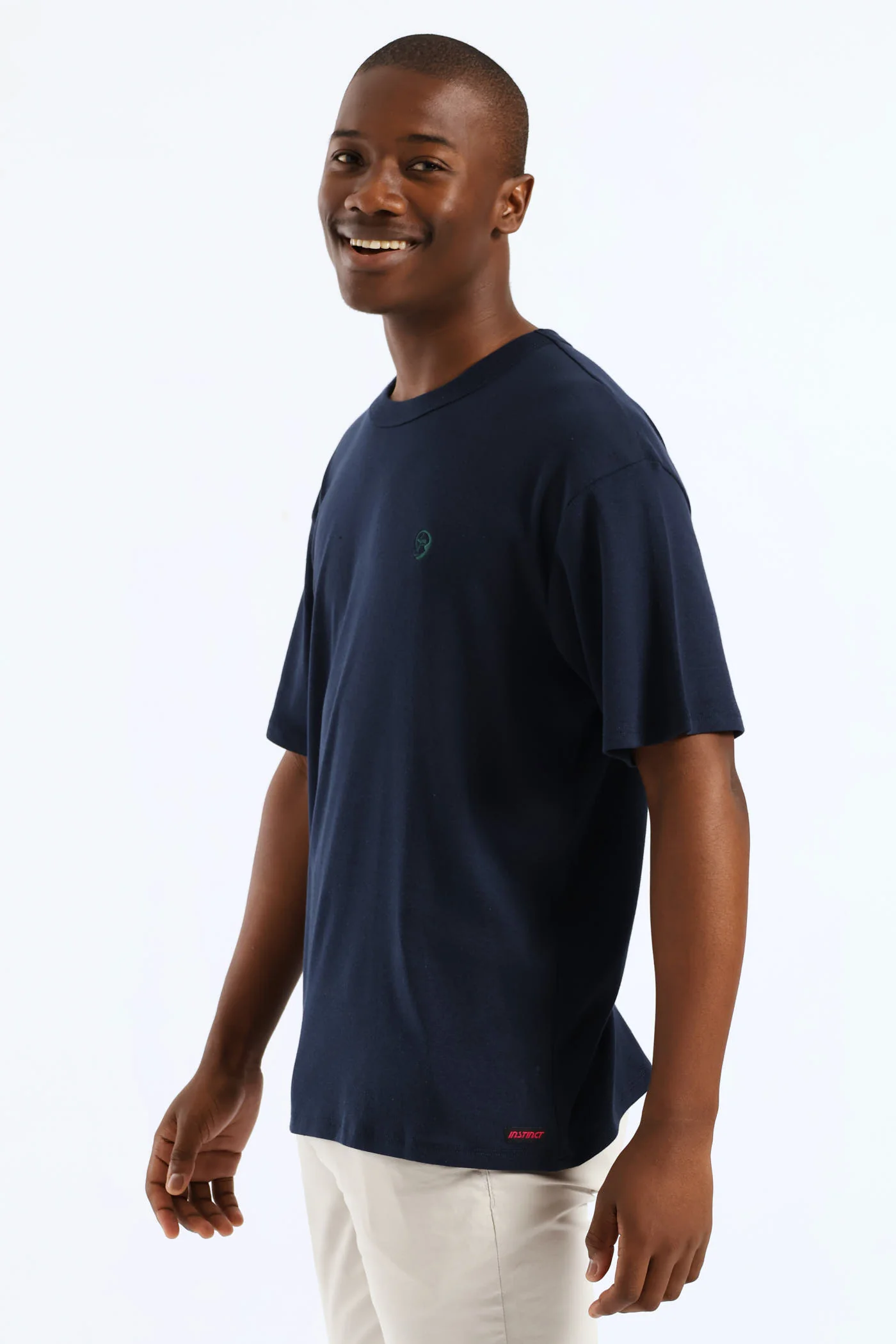 Rib Tee - Navy - Image 3