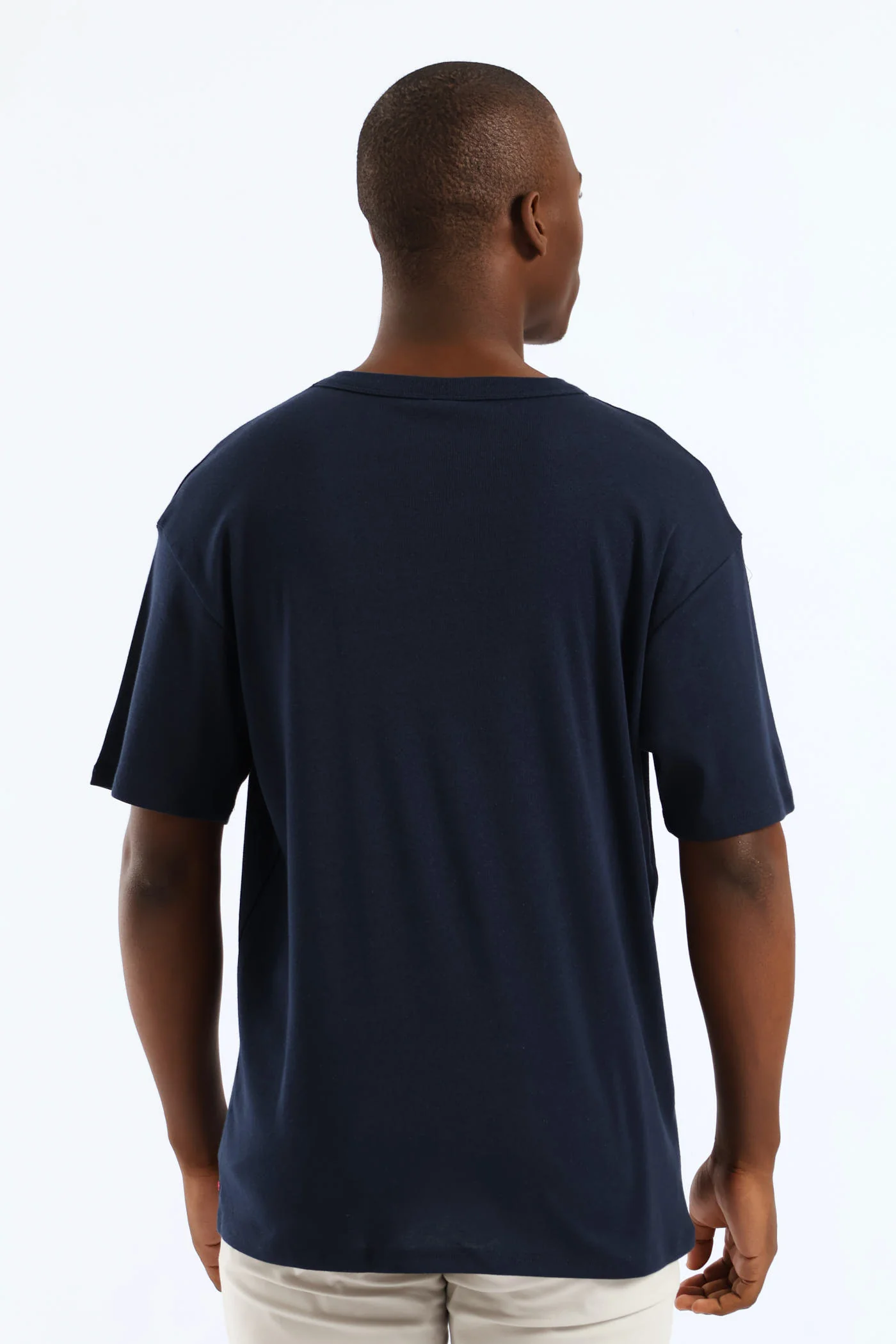 Rib Tee - Navy - Image 4