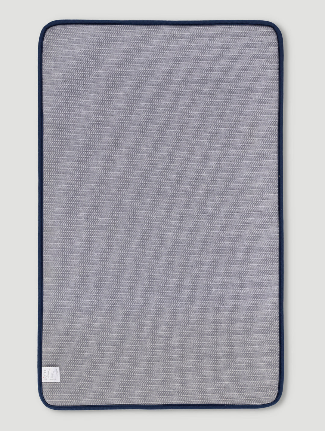 Rib Wave Textured Memory Foam Bath Mat - Navy - Image 3