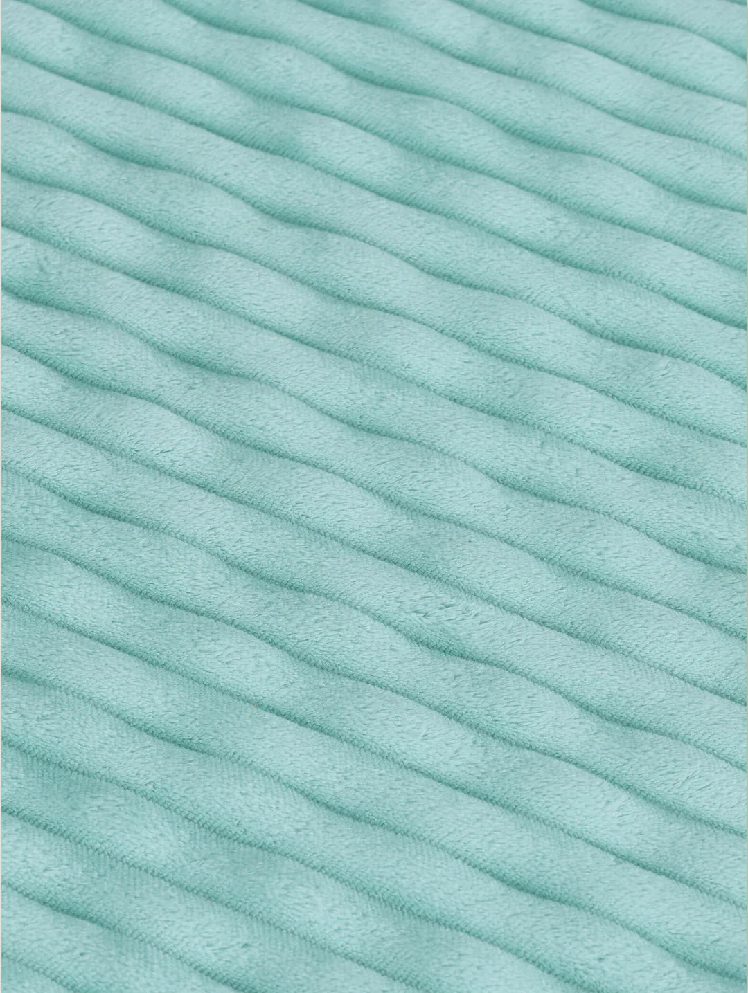 Rib Wave Textured Memory Foam Bath Mat - Sky Blue - Image 2
