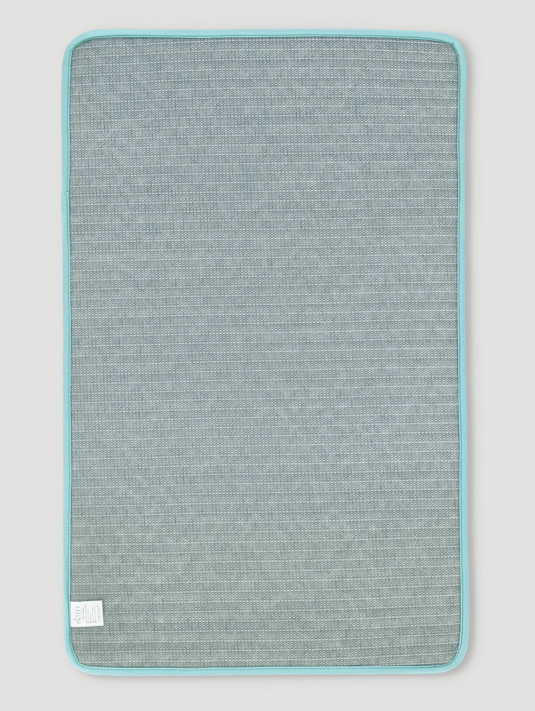 Rib Wave Textured Memory Foam Bath Mat - Sky Blue - Image 3