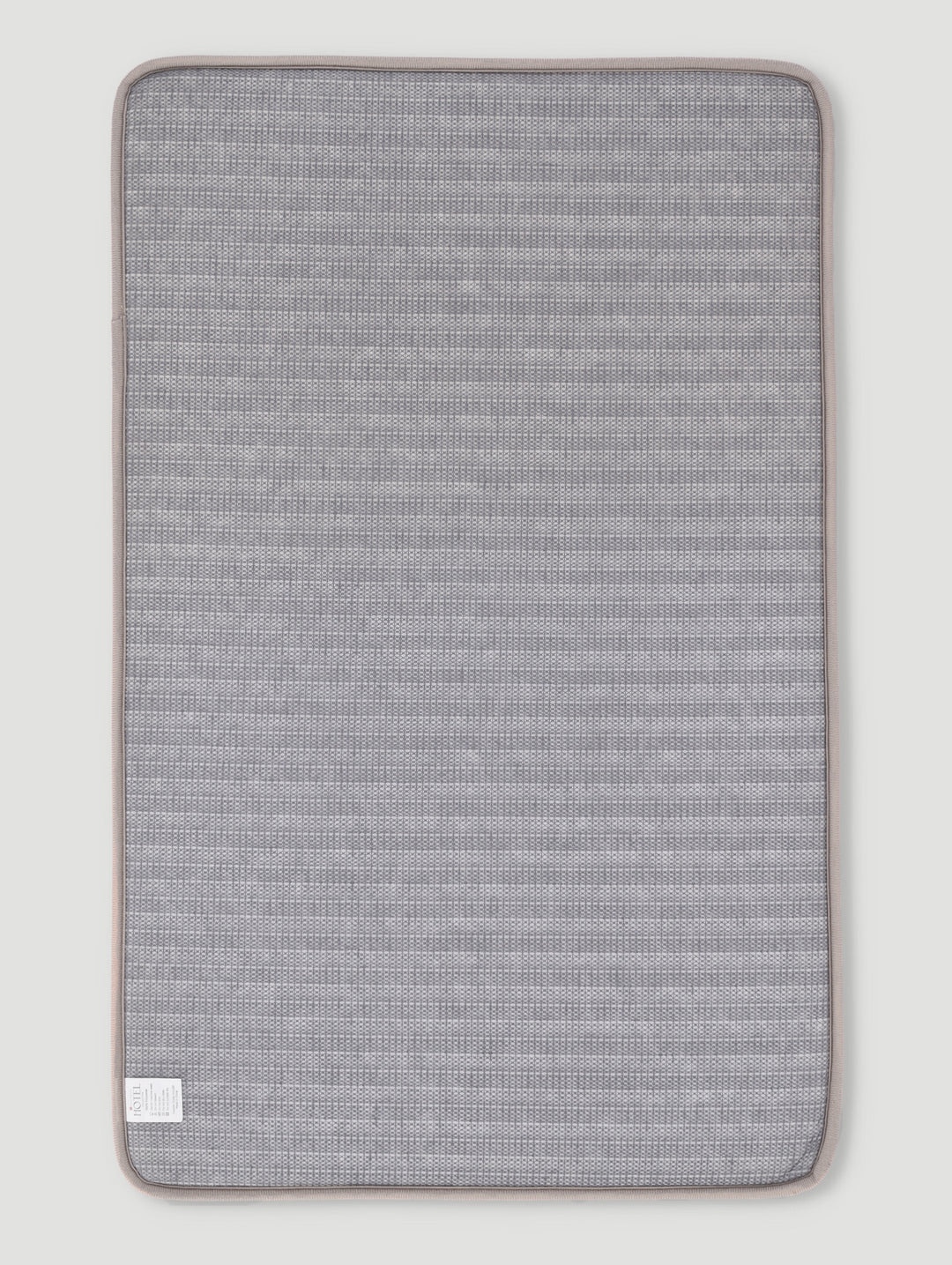 Rib Wave Textured Memory Foam Bath Mat - Taupe - Image 3