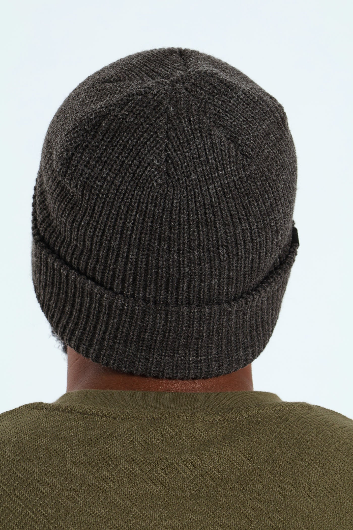 Ribbed Beanie - Charcoal - Image 3