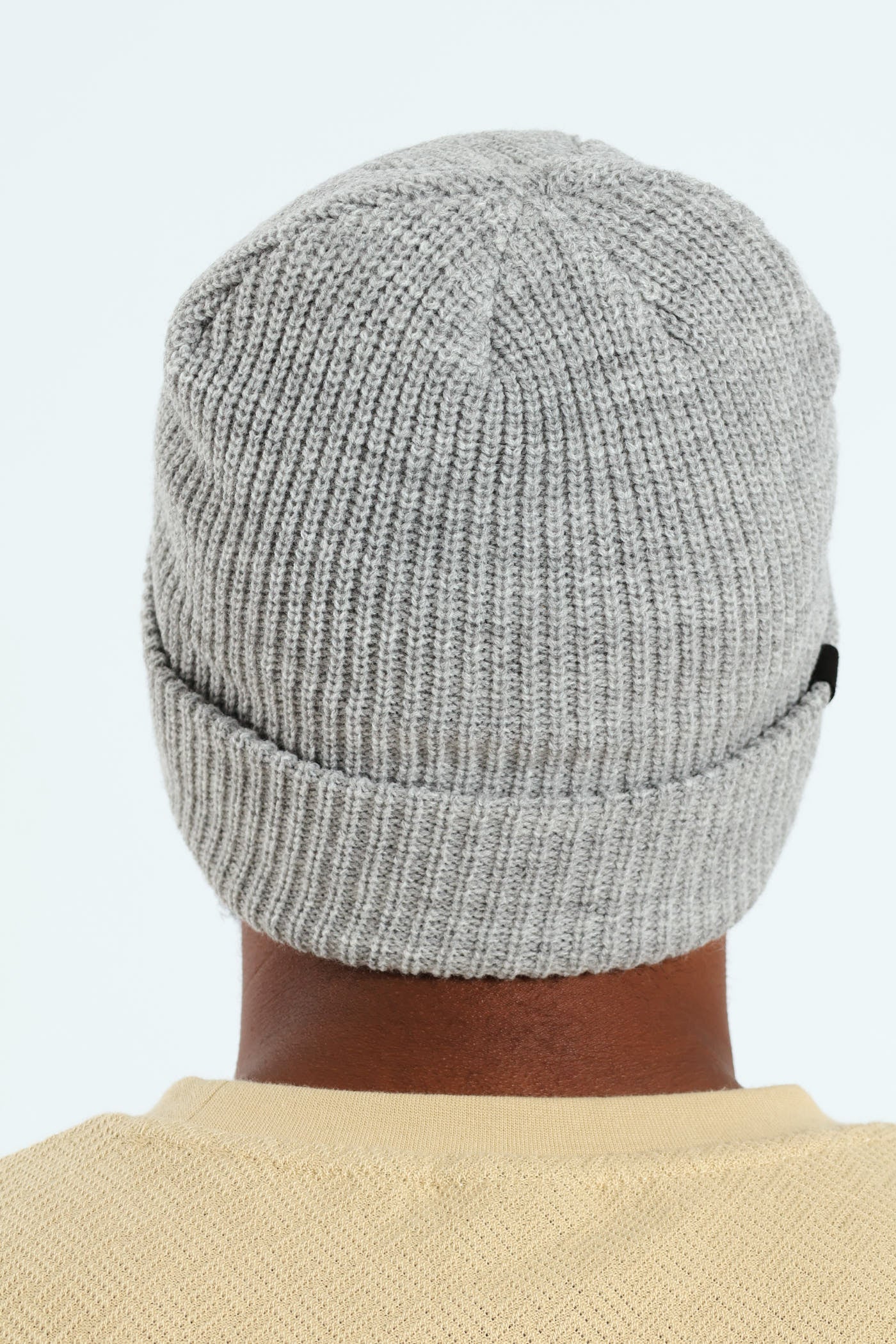 Ribbed Beanie - Grey Melange - Image 2