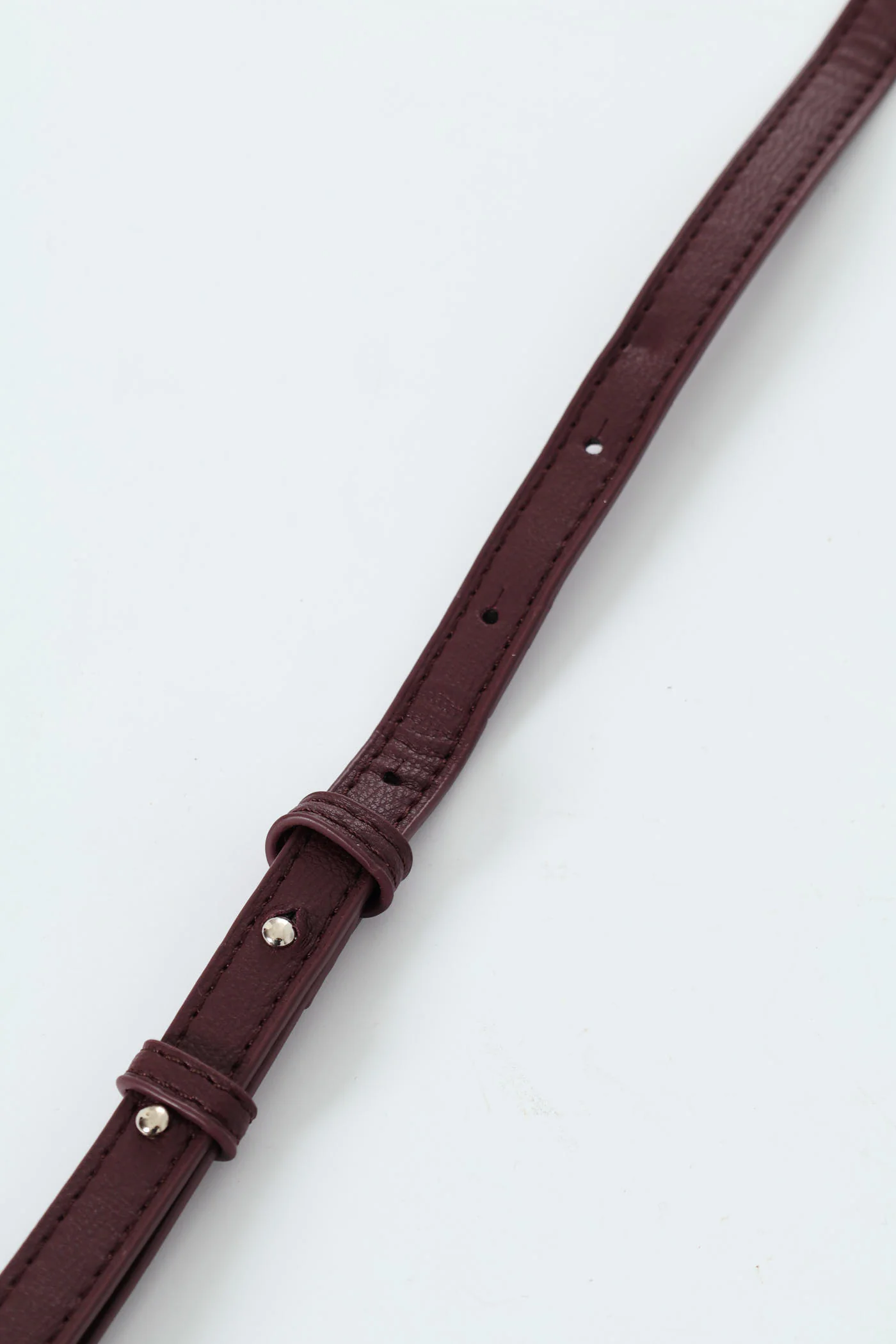 Ribbon Detail Double Handle Bowling Bag - Cherry - Image 6