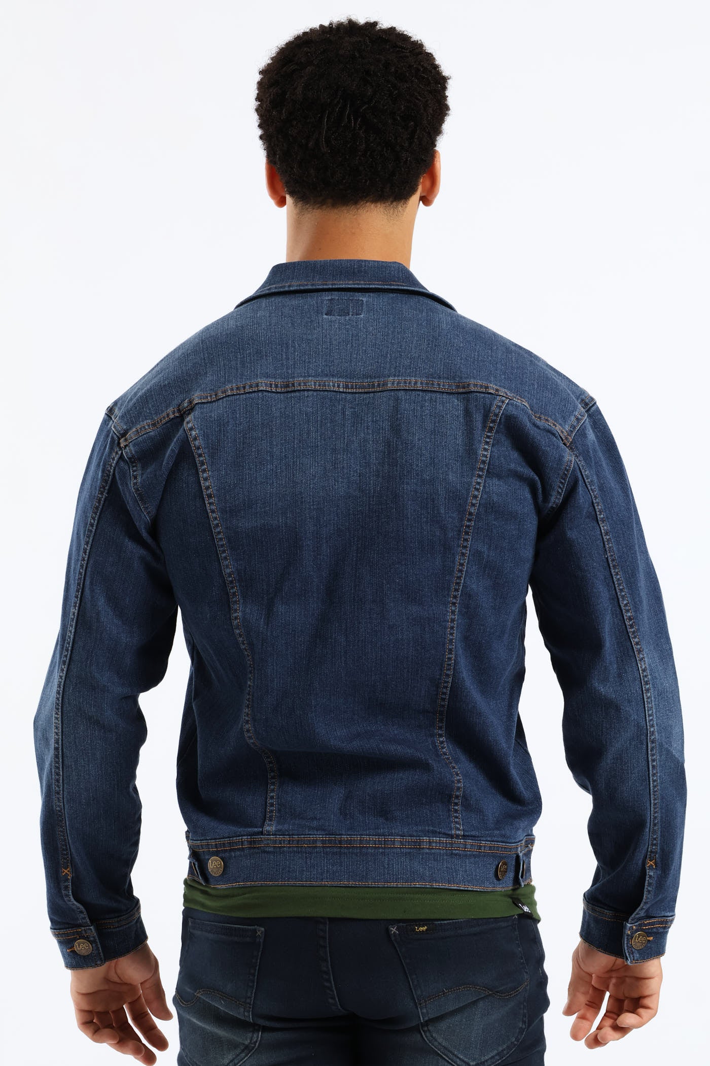 Rider Denim Jacket - Mid Wash - Image 2