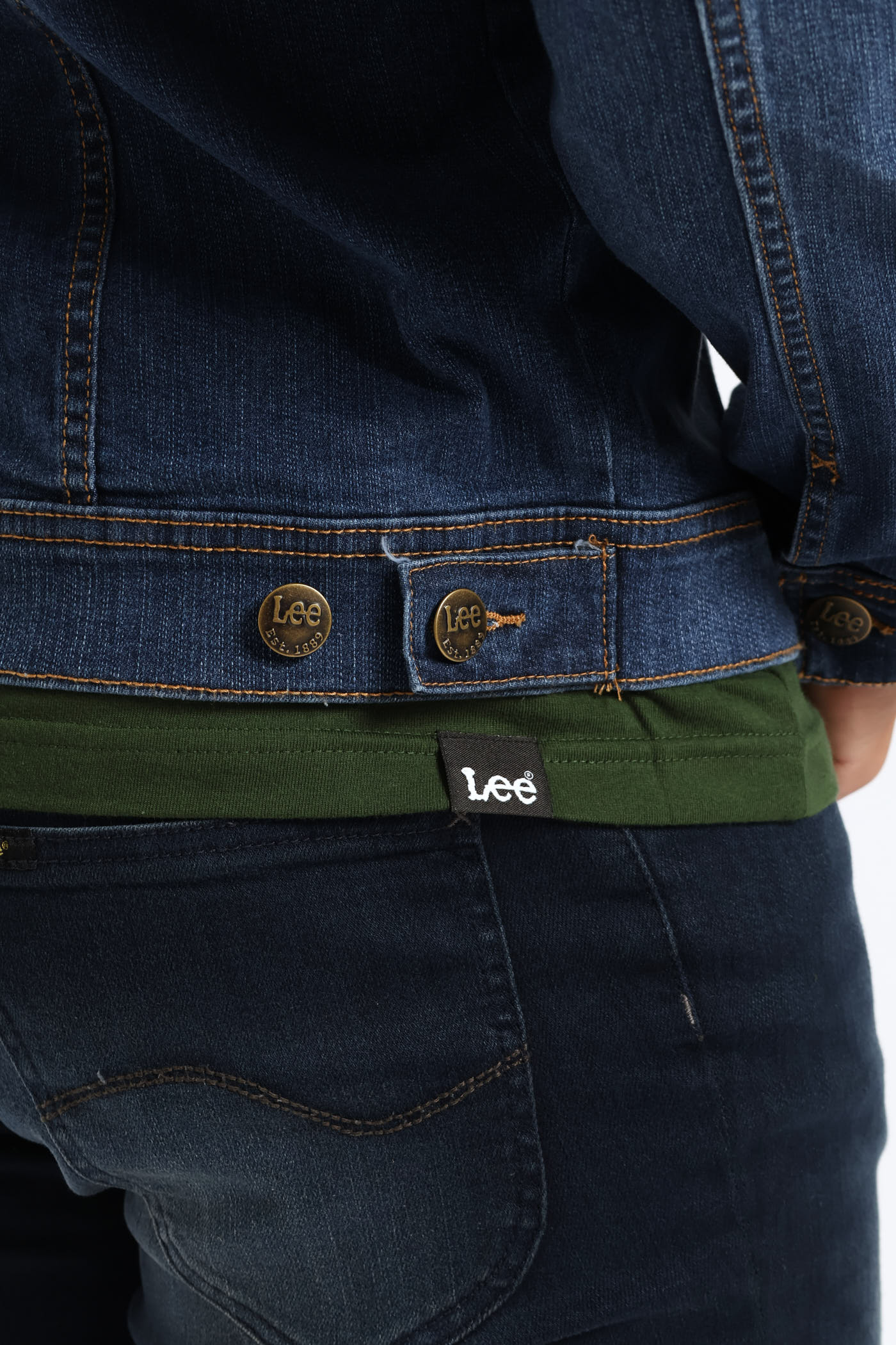 Rider Denim Jacket - Mid Wash - Image 4