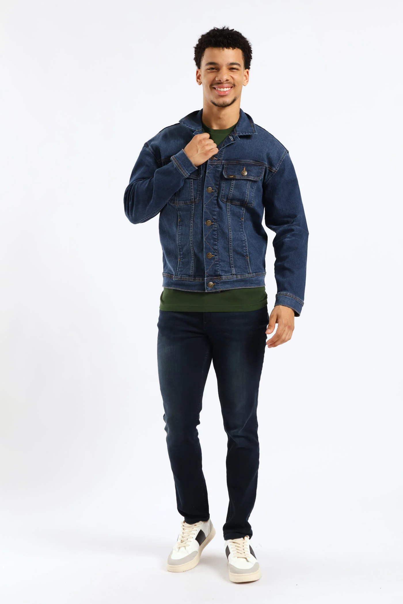 Rider Denim Jacket - Mid Wash - Image 5