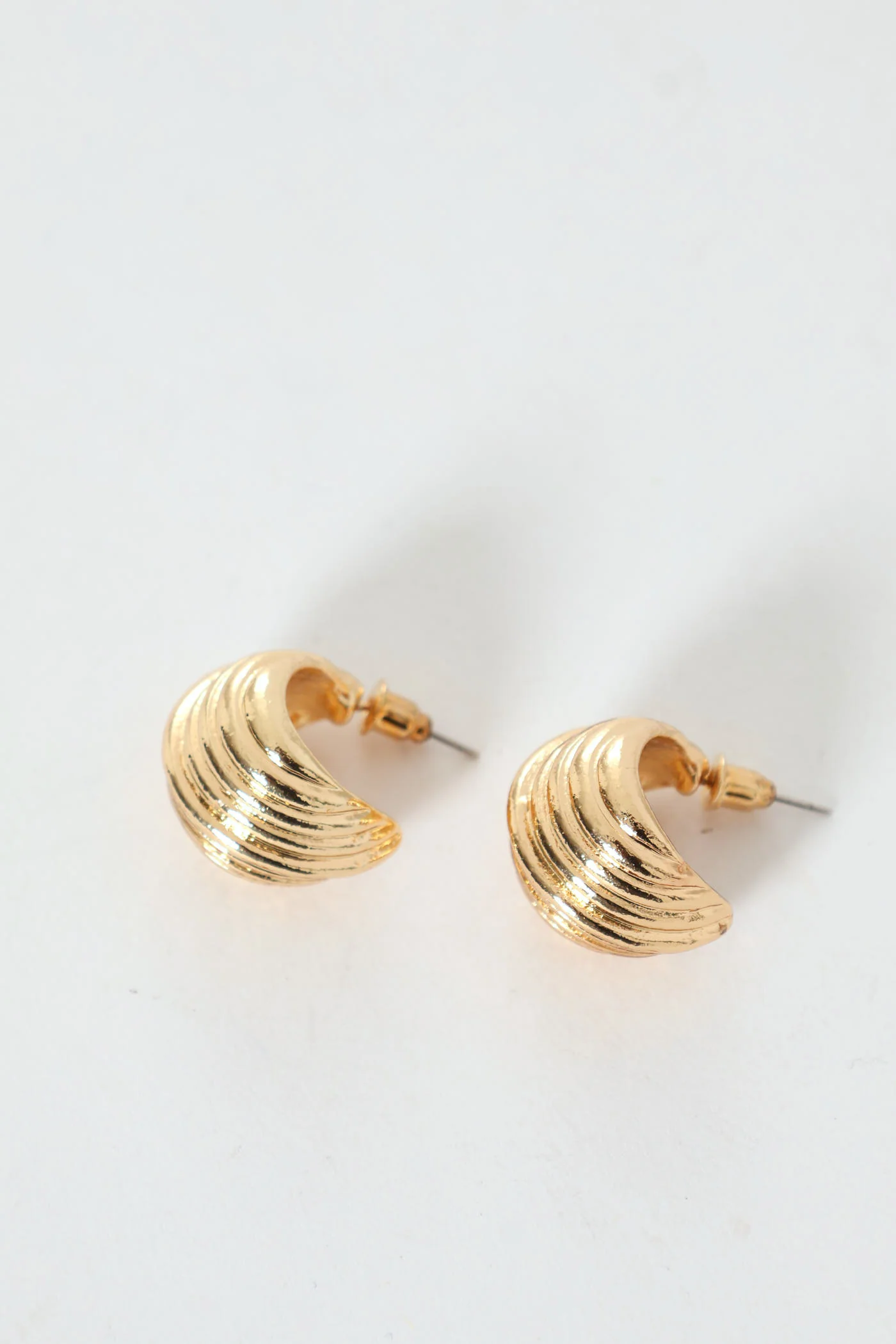 Rigid Small Hoops - Gold - Image 3