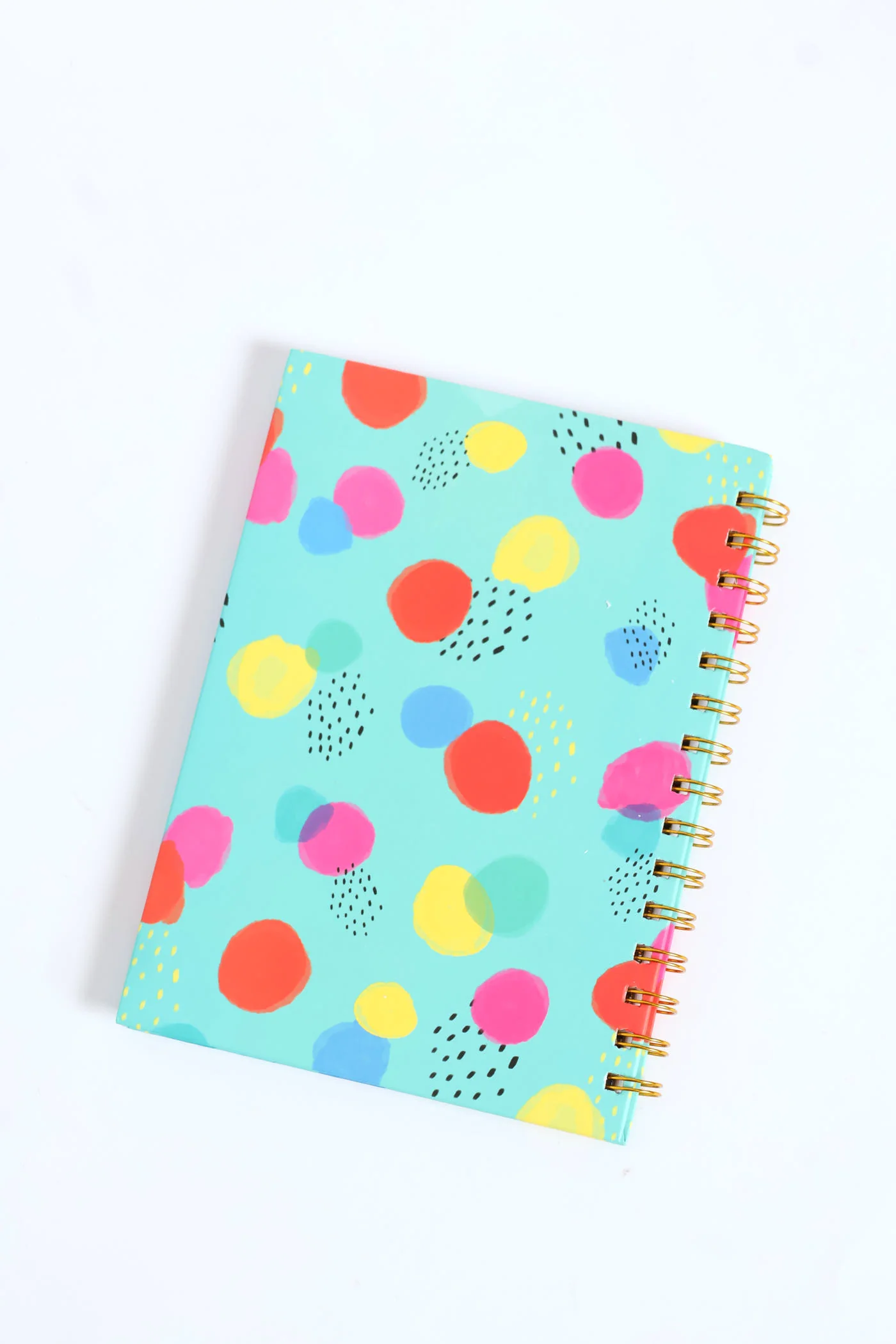 Spot Print 80 Page Ring Binder - Aqua - Image 3