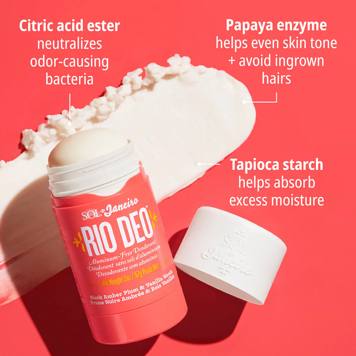 Rio Deo Aluminum-Free Deodorant Cheirosa 40 - 57g - Image 3