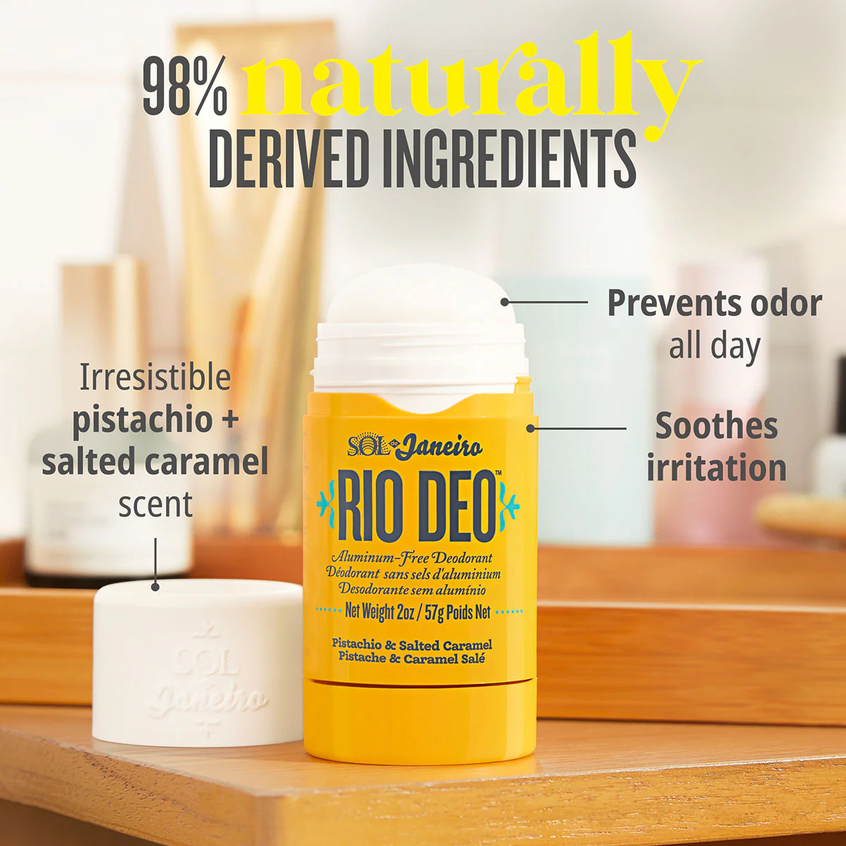 Rio Deo Aluminum-Free Deodorant Cheirosa 62 - 57g - Image 2