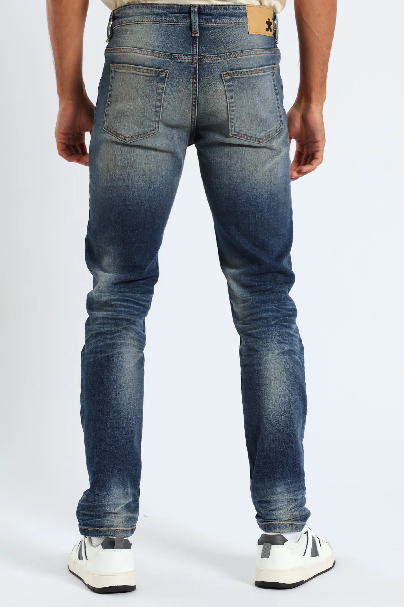 Rip And Repair Denim - Medium Wash - Image 4