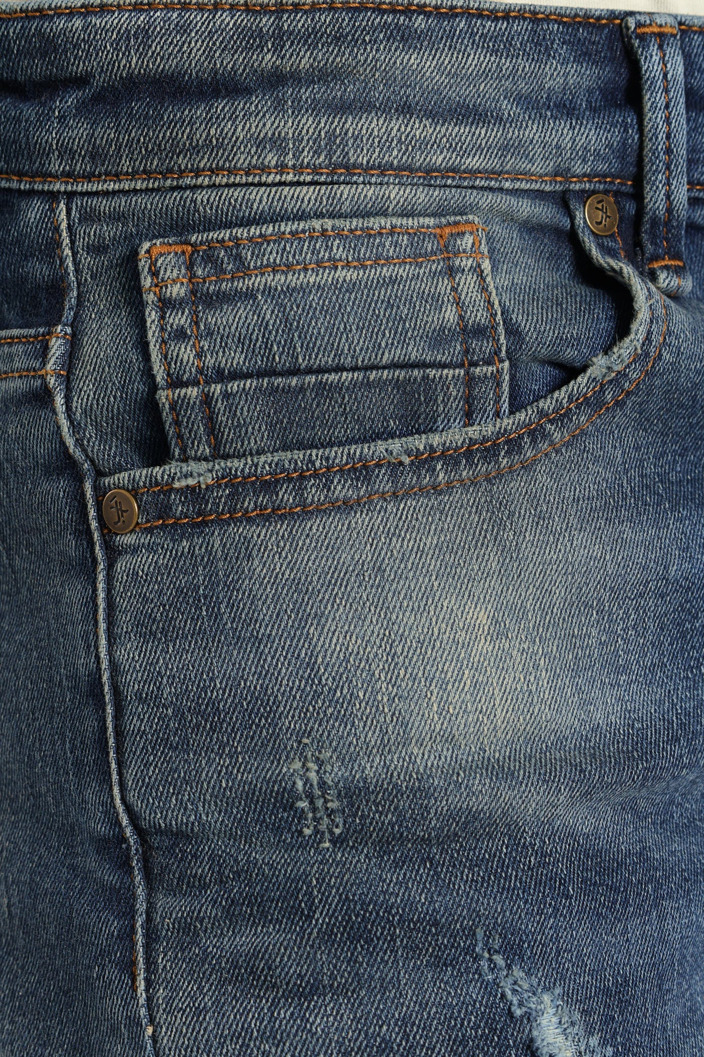 Rip And Repair Denim - Medium Wash - Image 5
