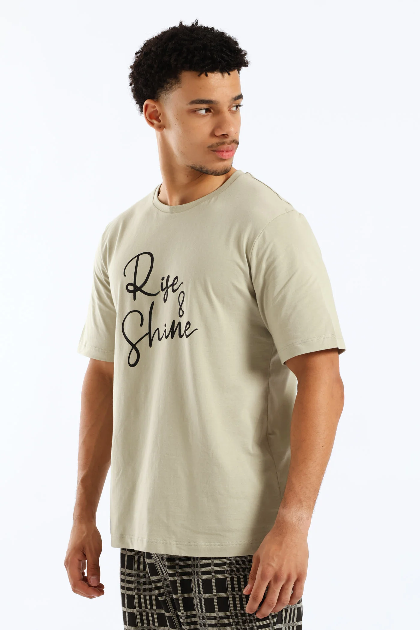 Rise & Shine Pyjama Tee - Sage - Image 3